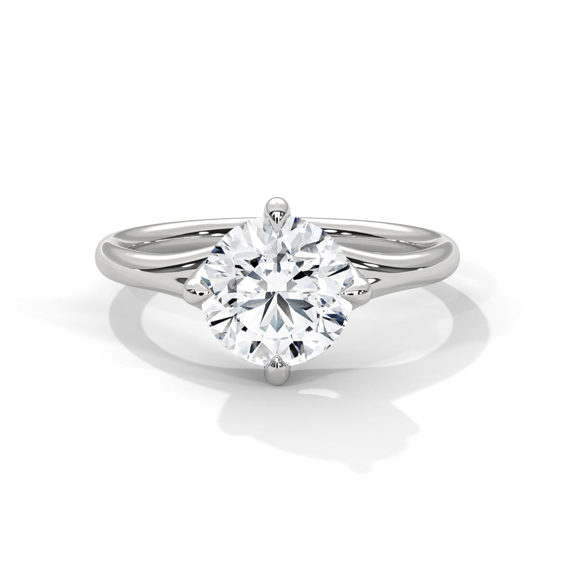 Grace 1 CT Round-Cut Lab Grown Diamond Solitaire Ring | E-VS1