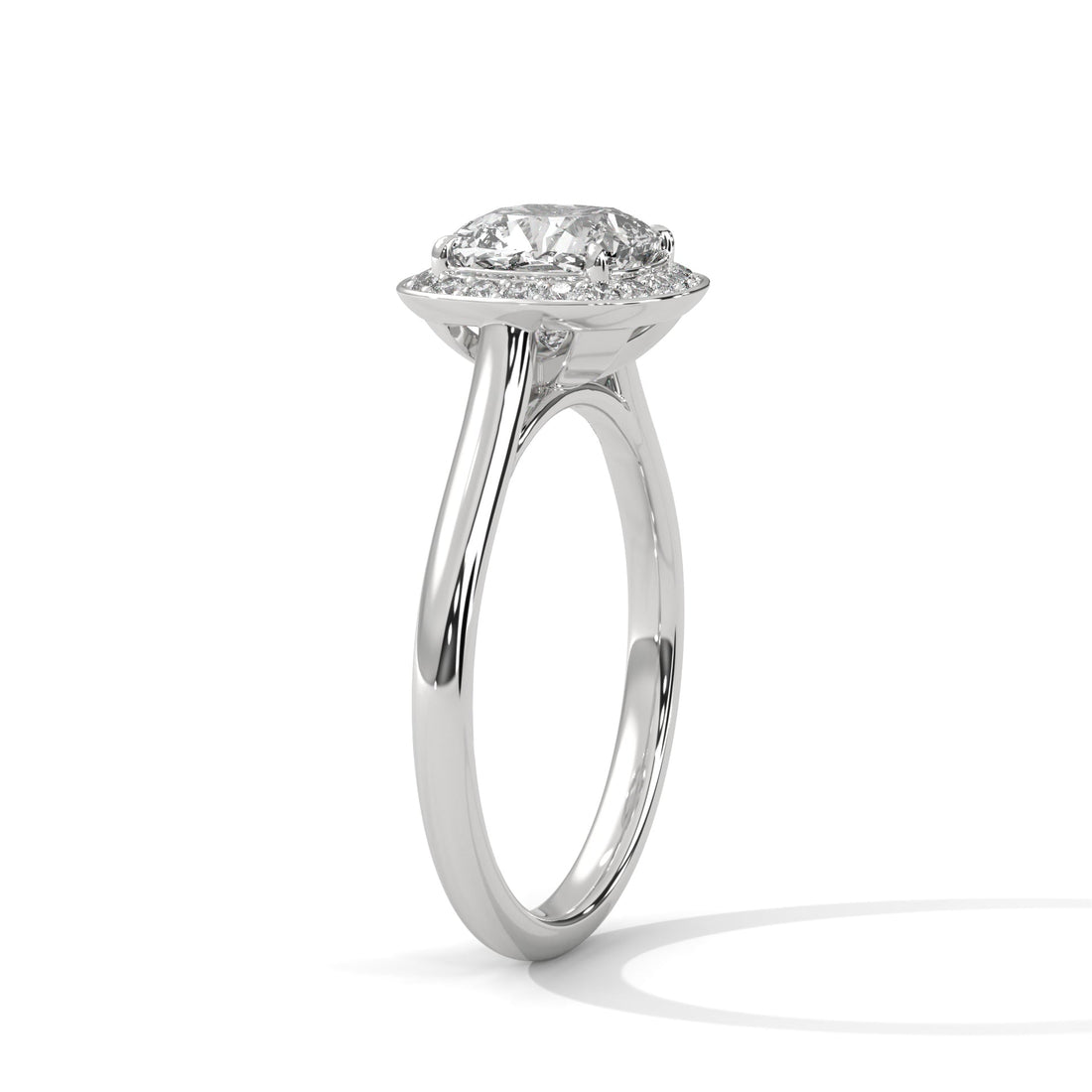 Halo Serenity 2.0ct Cushion Lab Diamond Engagement Ring | 2.16 CTW