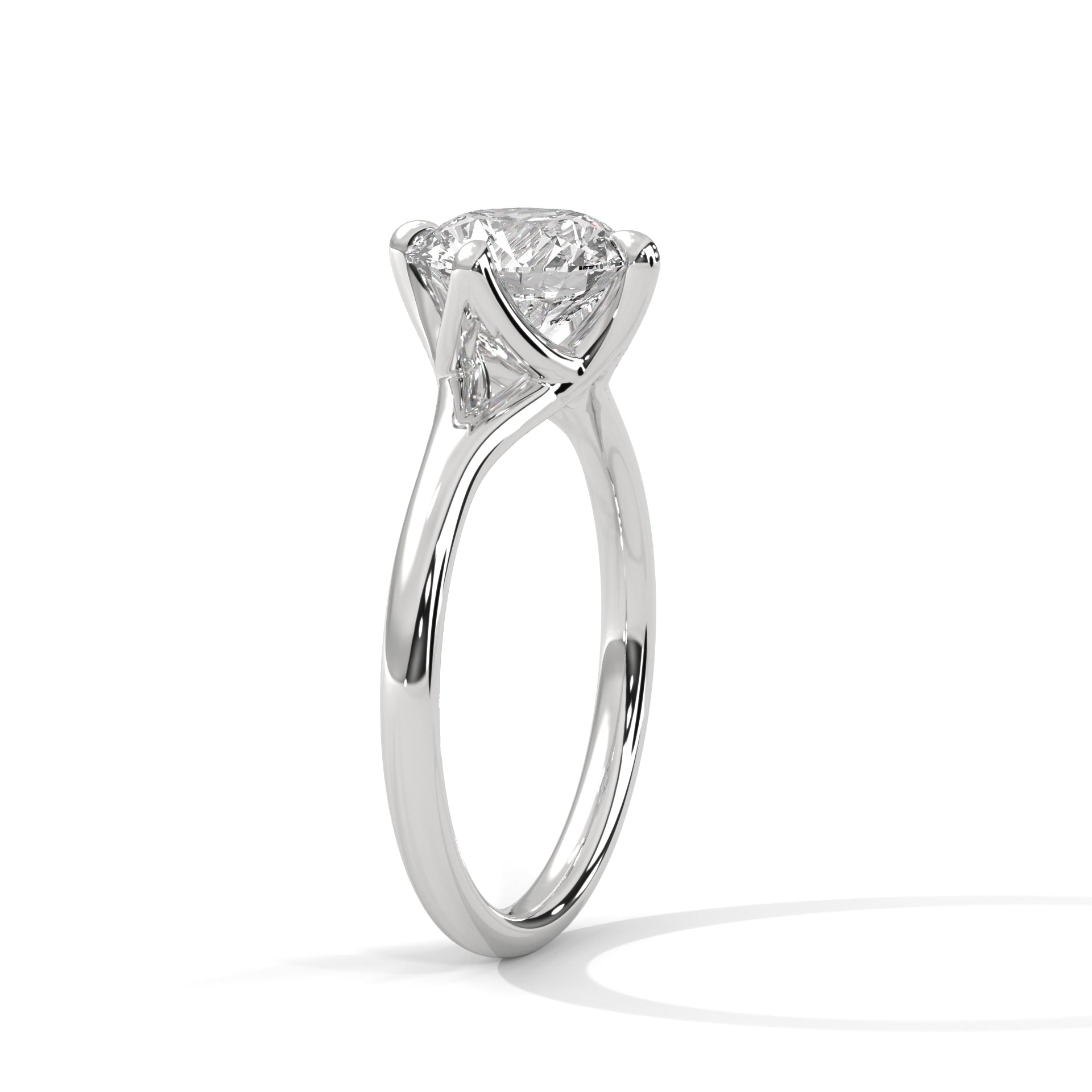 Grace 1 CT Round-Cut Lab Grown Diamond Solitaire Ring | E-VS1