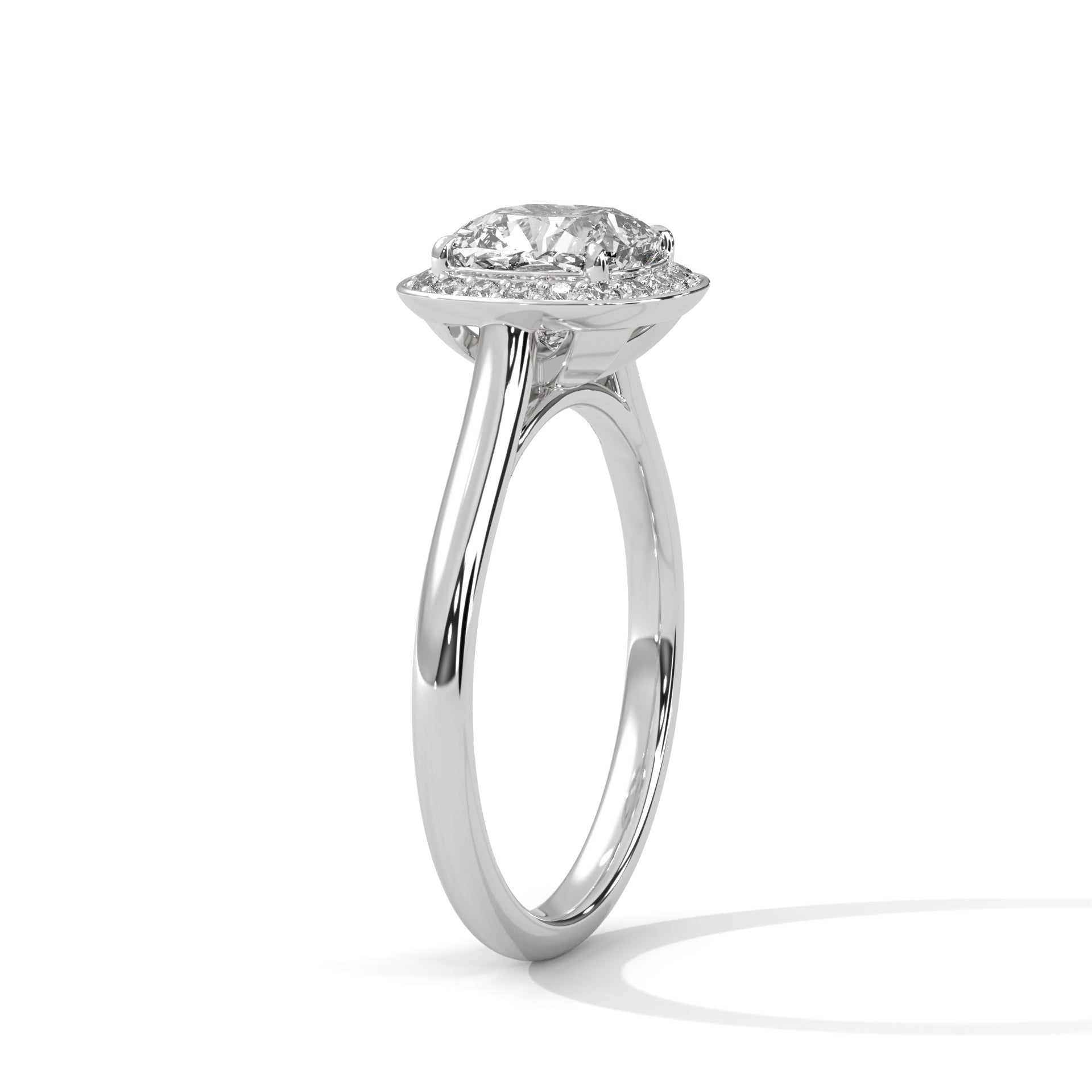 Velora Halo 1.5CT Cushion Lab-Grown Diamond Engagement Ring | 1.66 CTW