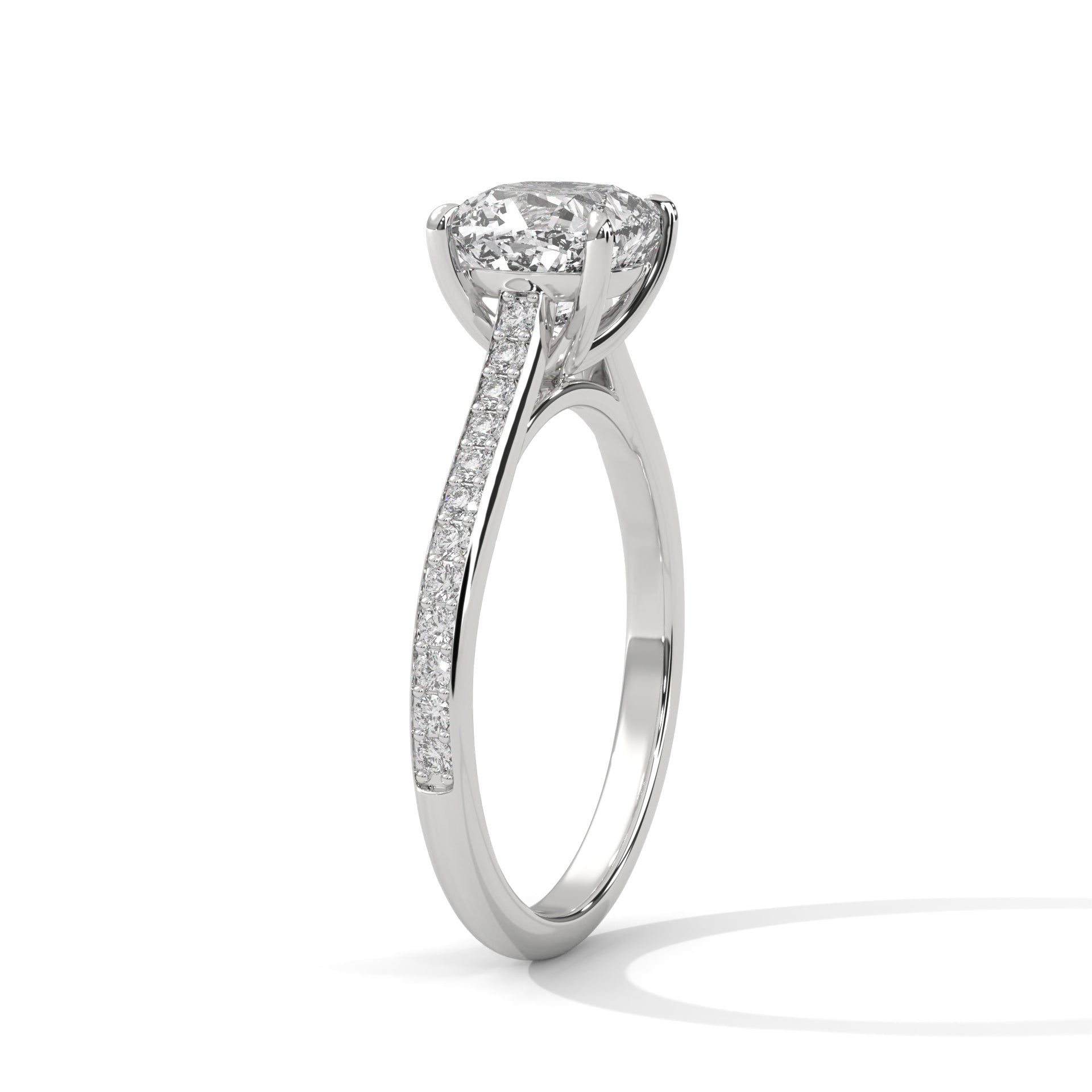 Eternal Glow Cushion-Cut Lab Diamond Engagement Ring | 2.24 CTW