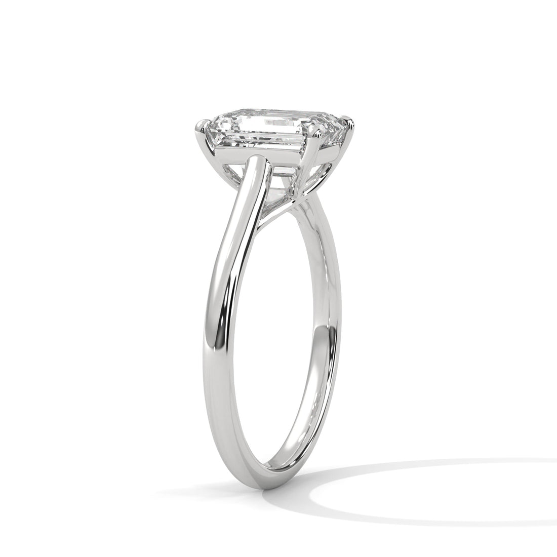 Pave 3ct Emerald Lab-Grown Diamond Engagement Ring | E VS1