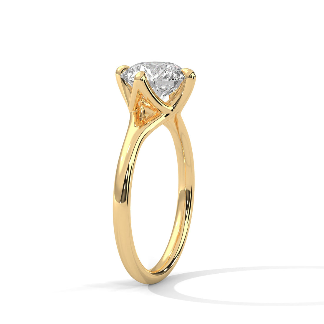 Grace 1 CT Round-Cut Lab Grown Diamond Solitaire Ring | E-VS1