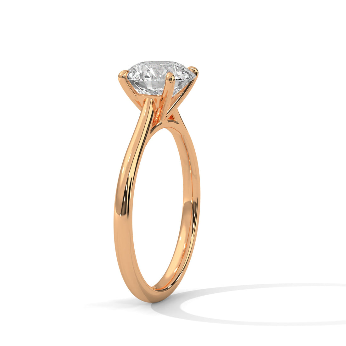 Timeless 1ct Round Lab-Grown Diamond Engagement Ring | E-VS1