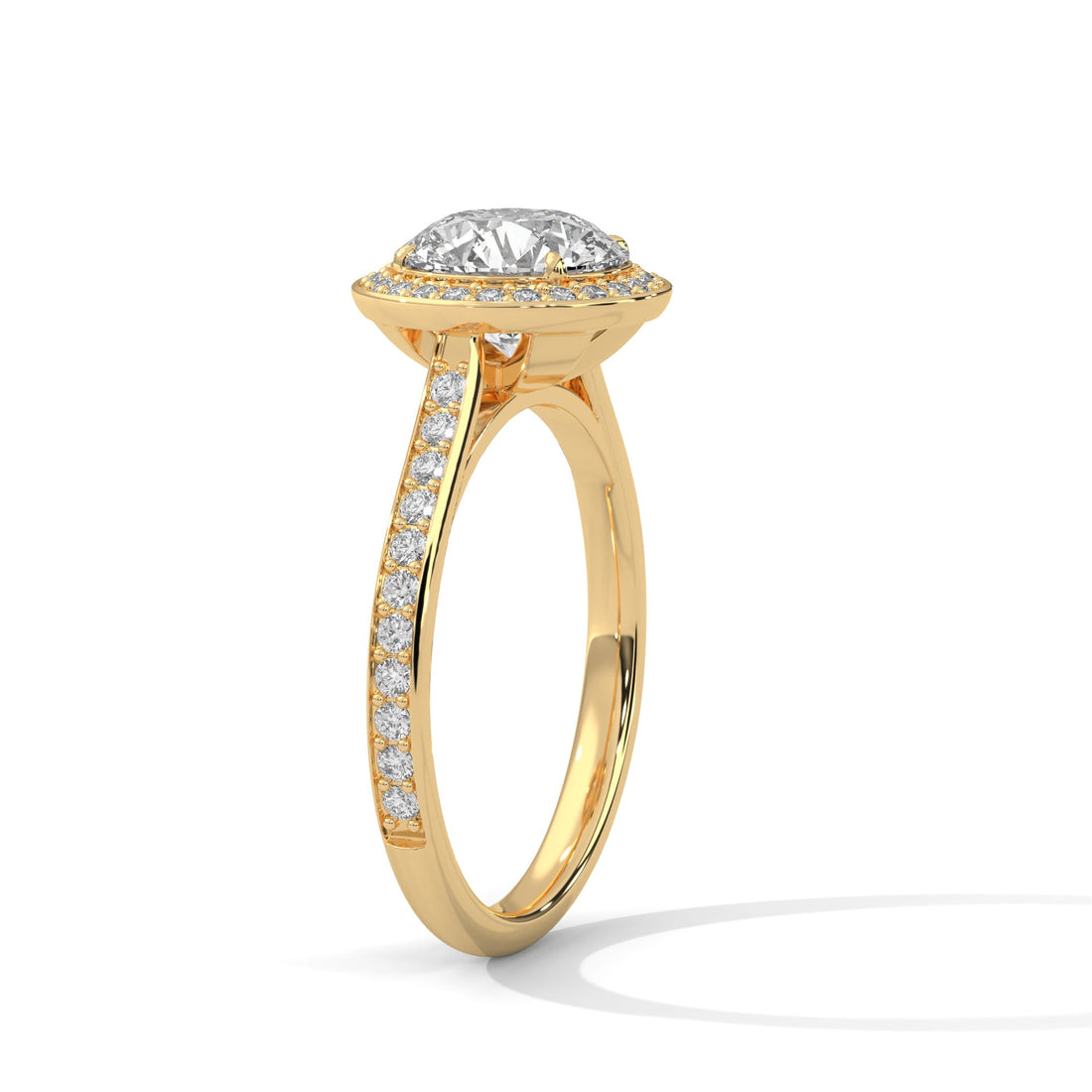 Ethereal Halo 2.0ct Round Lab Diamond Engagement Ring | 2.34 CTW