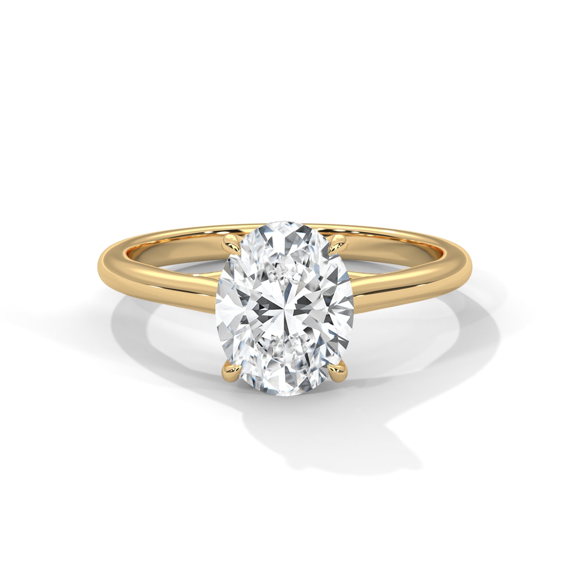 Pure Serenity 1 CT Oval-Cut Lab Grown Diamond Solitaire Ring