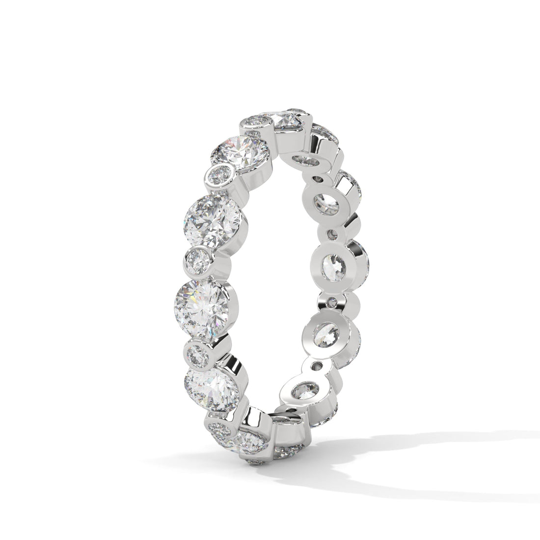 Celestial Radiance Round Diamond Full-Eternity Gold Band | 1.82 CTW