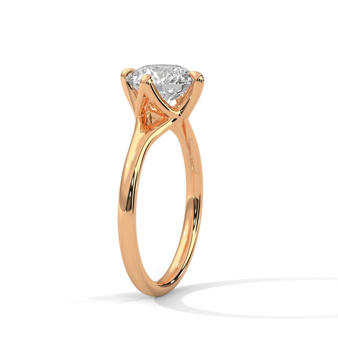 Grace 1 CT Round-Cut Lab Grown Diamond Solitaire Ring | E-VS1