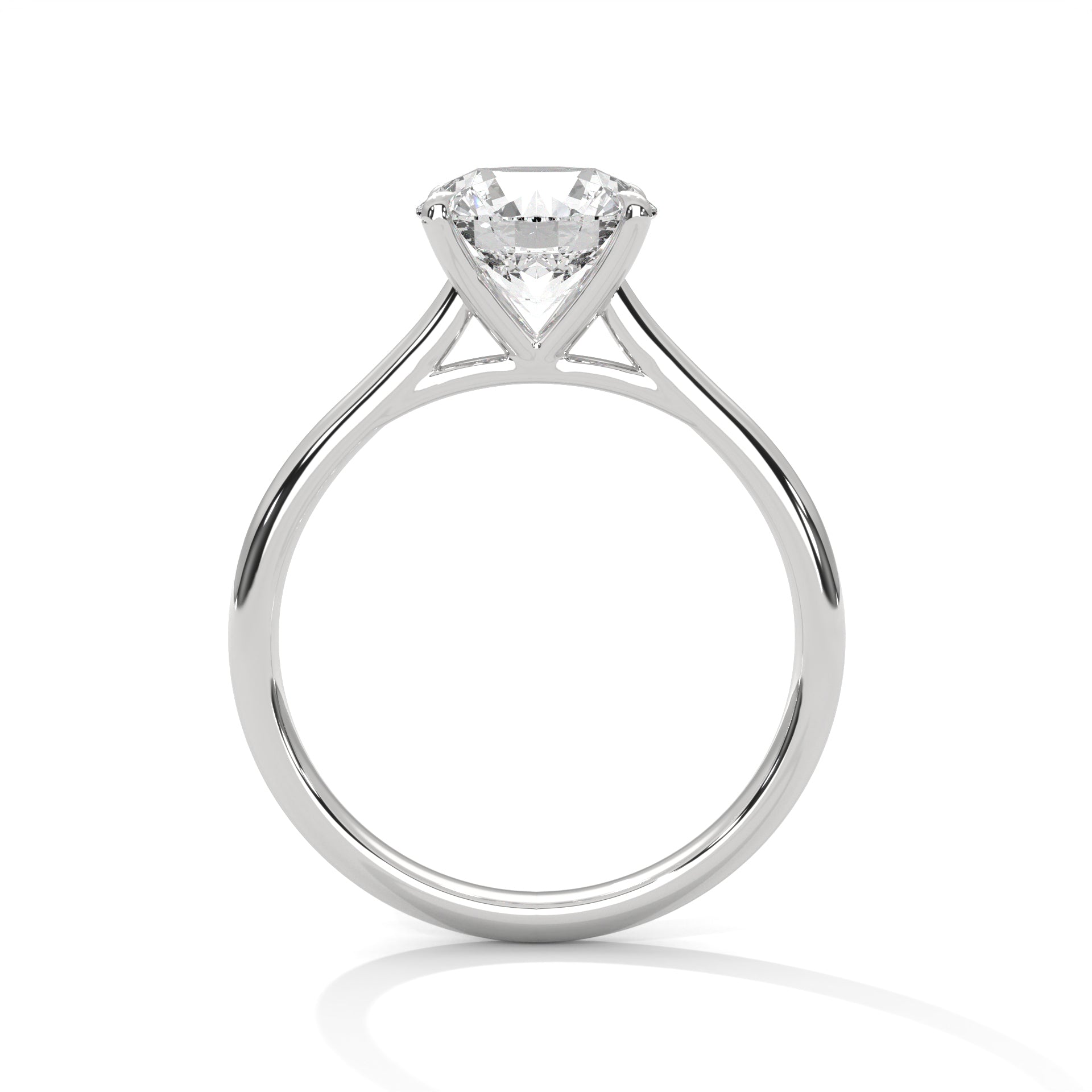 Timeless 1ct Round Lab-Grown Diamond Engagement Ring | E-VS1