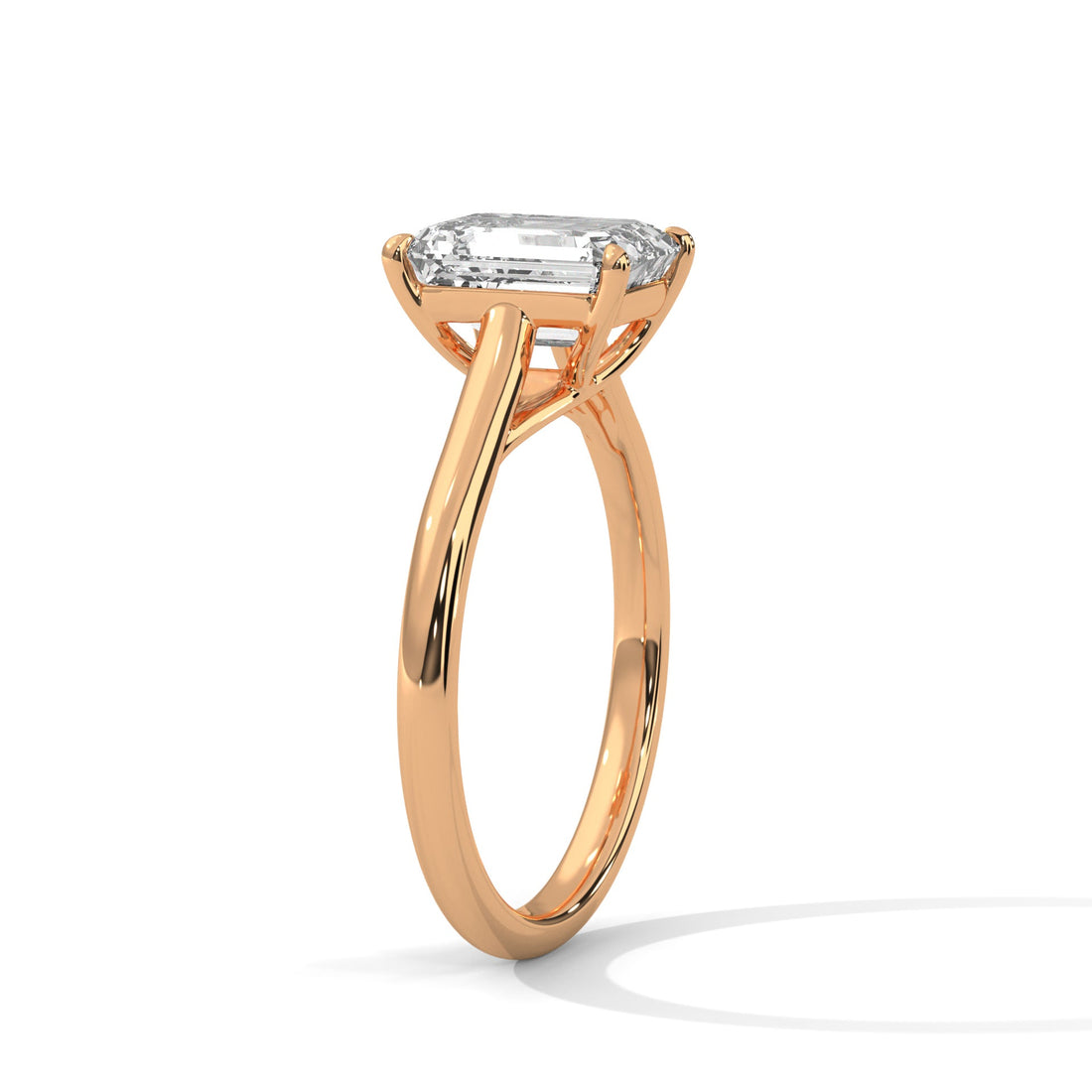 Pave 3ct Emerald Lab-Grown Diamond Engagement Ring | E VS1