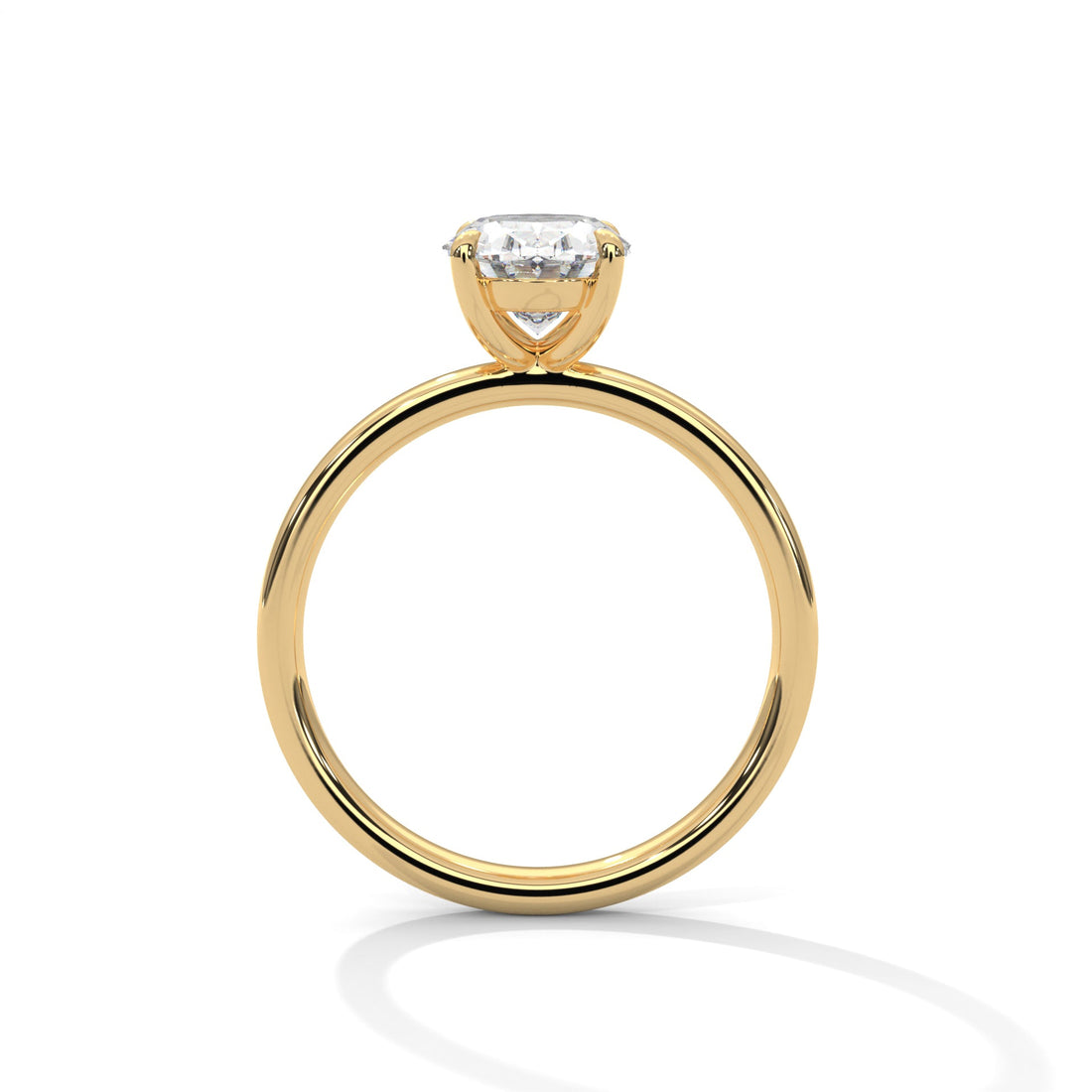 Oval 3ct Lab-Grown Diamond Solitaire Engagement Ring | 3 CTW