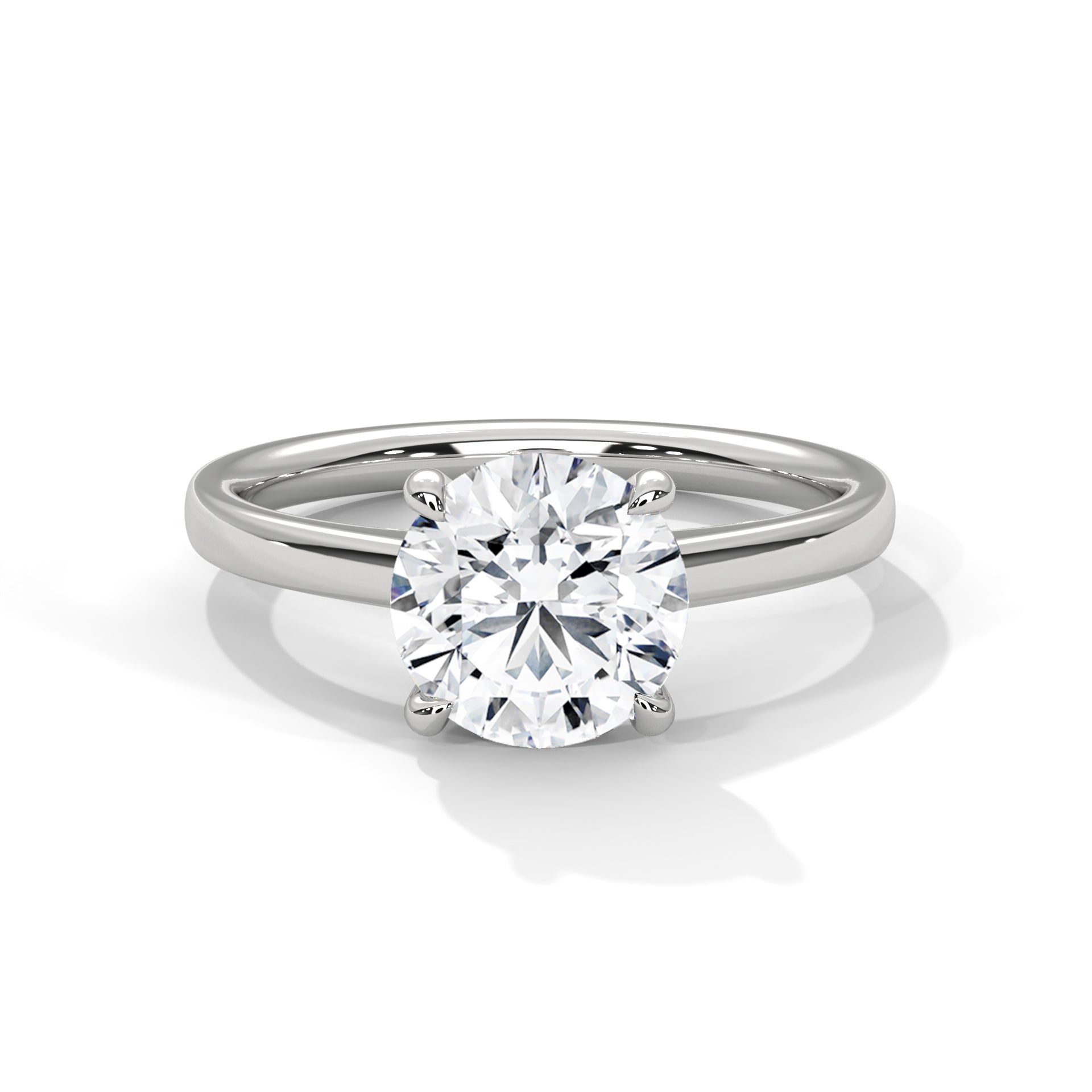 Pure Brilliance 1.5 CT Round-Cut Lab Grown Diamond Solitaire Ring | E VS1