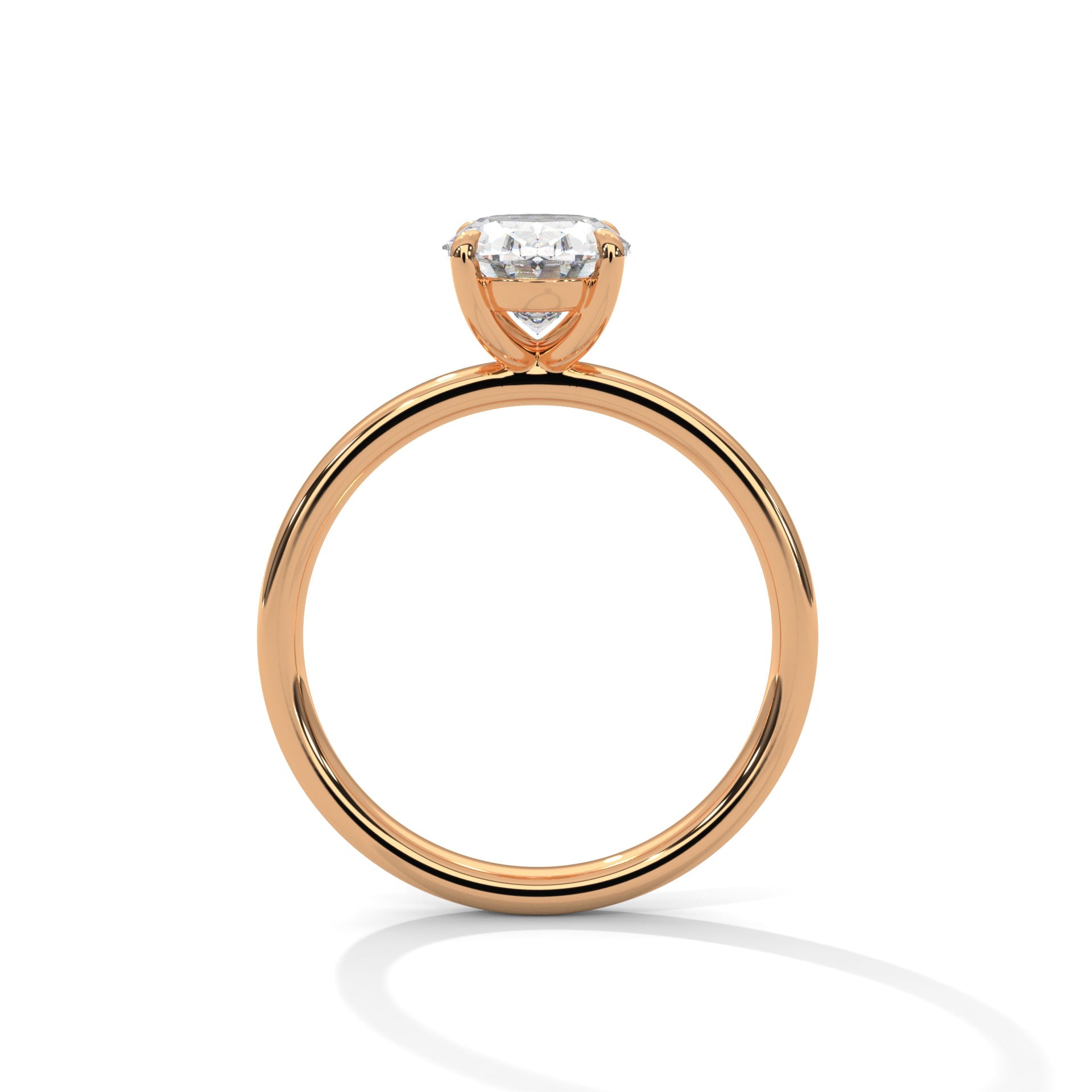 Oval 3ct Lab-Grown Diamond Solitaire Engagement Ring | 3 CTW