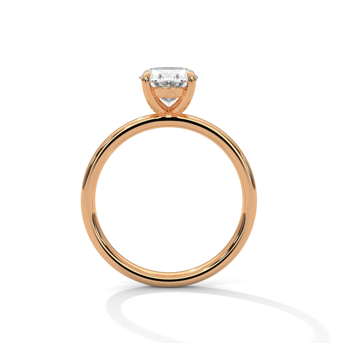 Oval 3ct Lab-Grown Diamond Solitaire Engagement Ring | 3 CTW