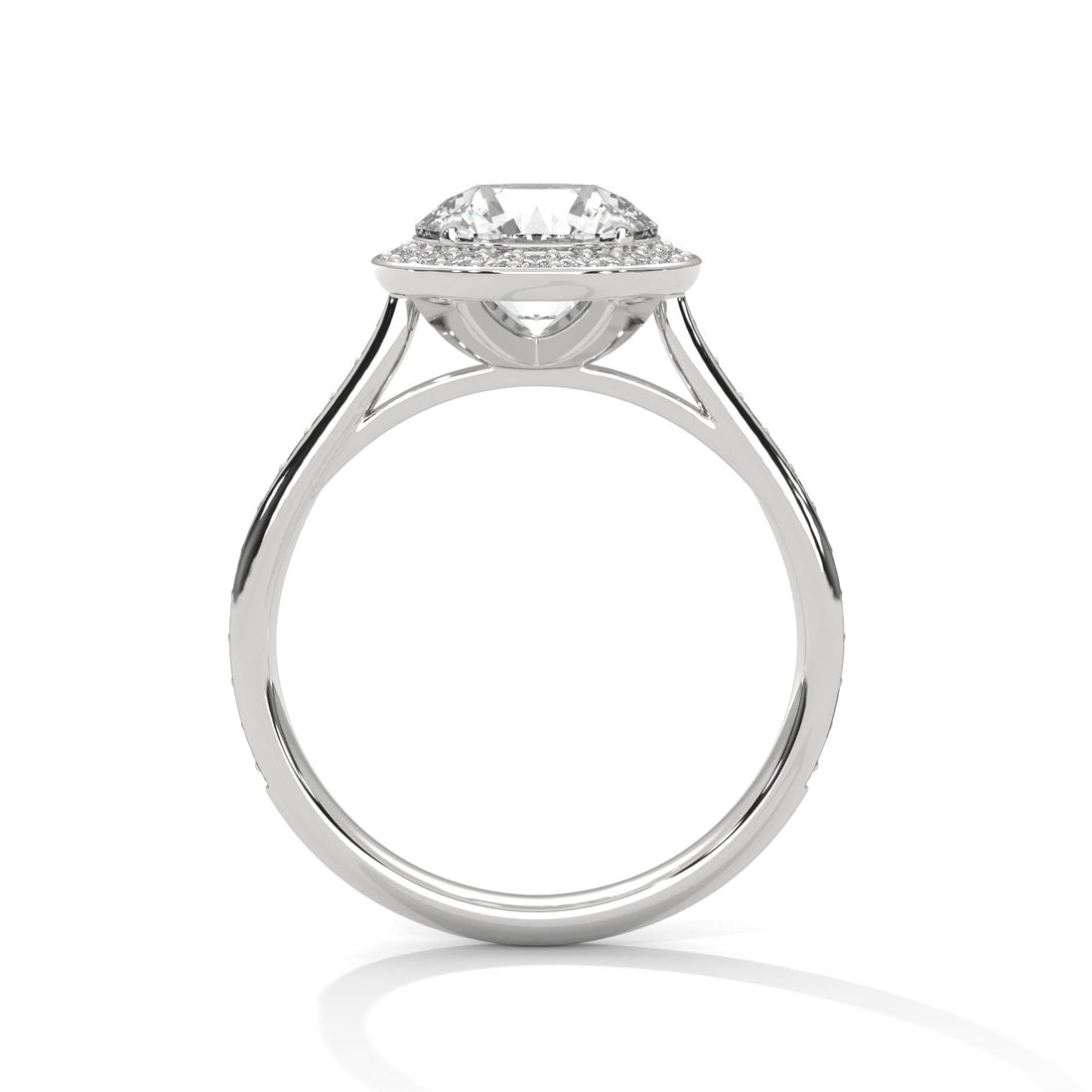Ethereal Halo 2.0ct Round Lab Diamond Engagement Ring | 2.34 CTW