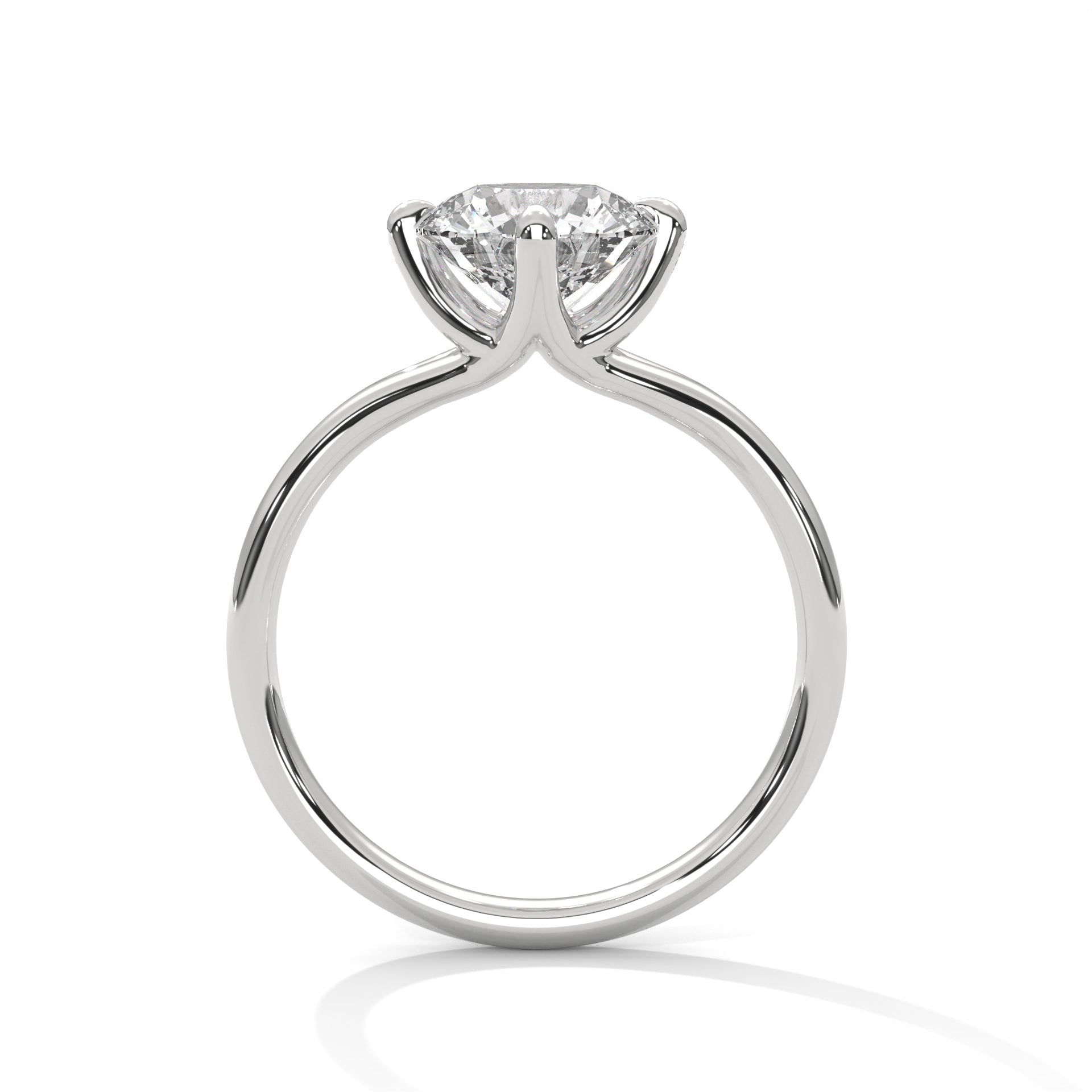 Grace 1 CT Round-Cut Lab Grown Diamond Solitaire Ring | E-VS1