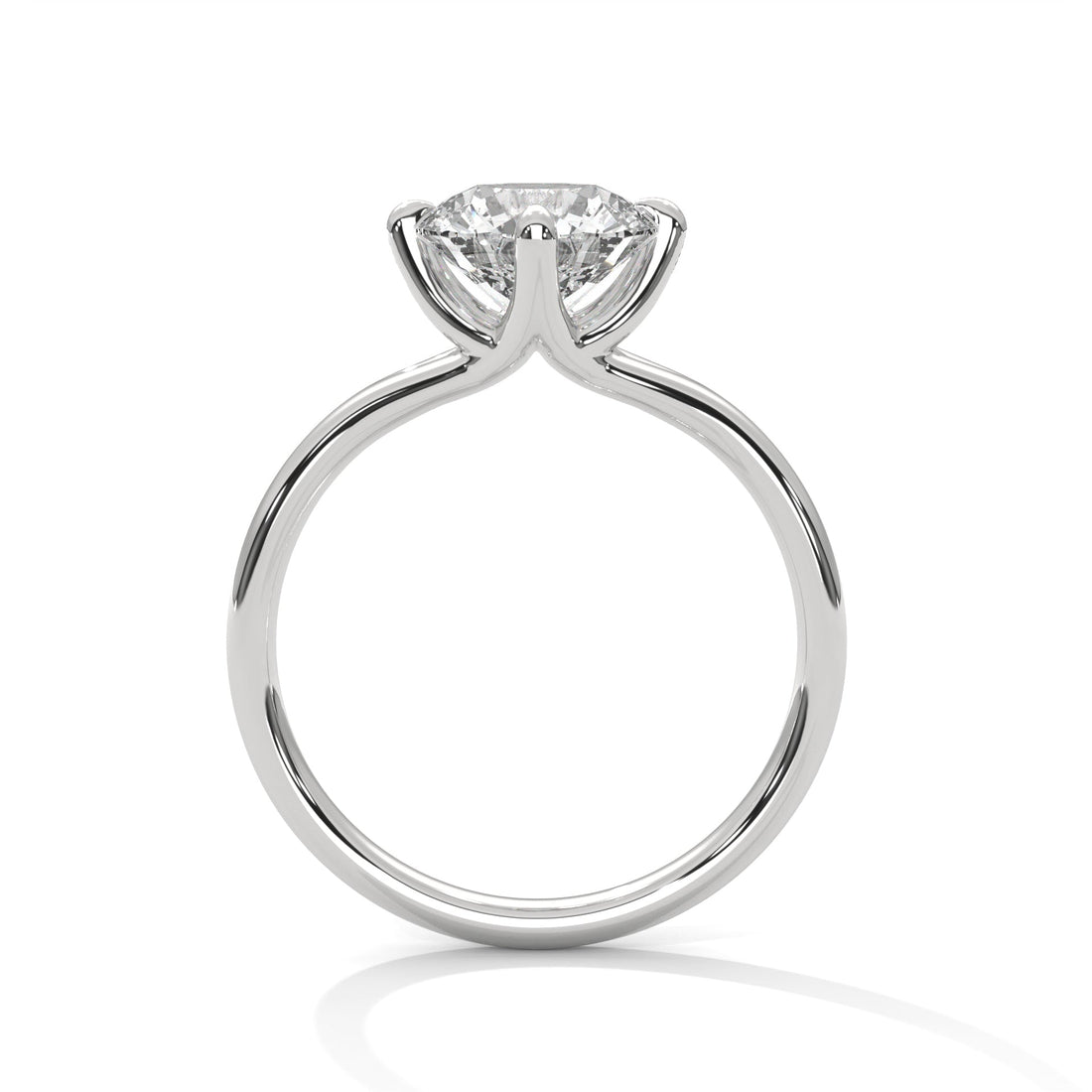 Grace 1 CT Round-Cut Lab Grown Diamond Solitaire Ring | E-VS1