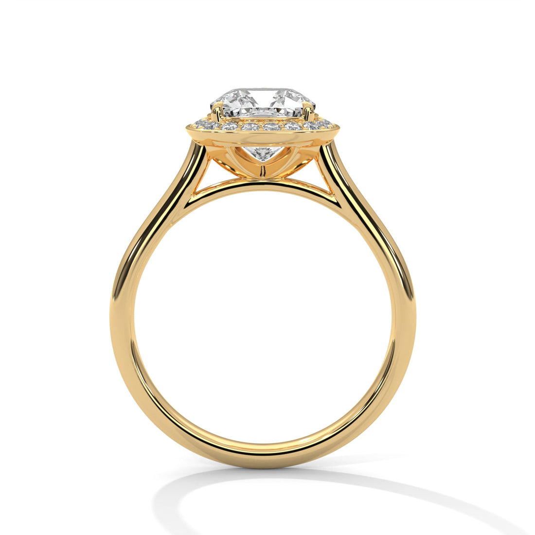Halo Serenity 2.0ct Cushion Lab Diamond Engagement Ring | 2.16 CTW