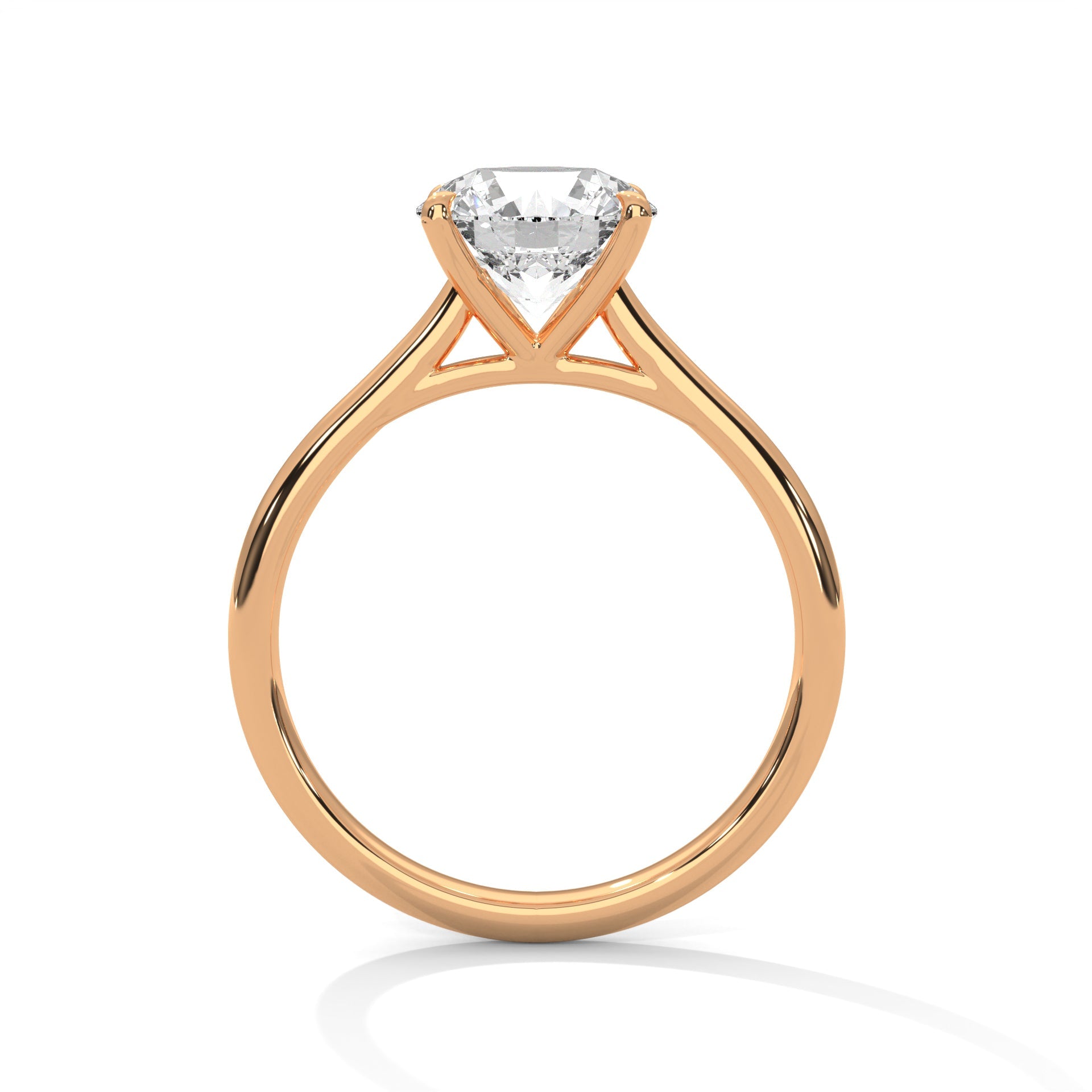 Timeless 1ct Round Lab-Grown Diamond Engagement Ring | E-VS1