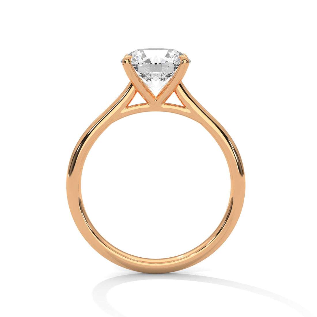 Timeless 1ct Round Lab-Grown Diamond Engagement Ring | E-VS1
