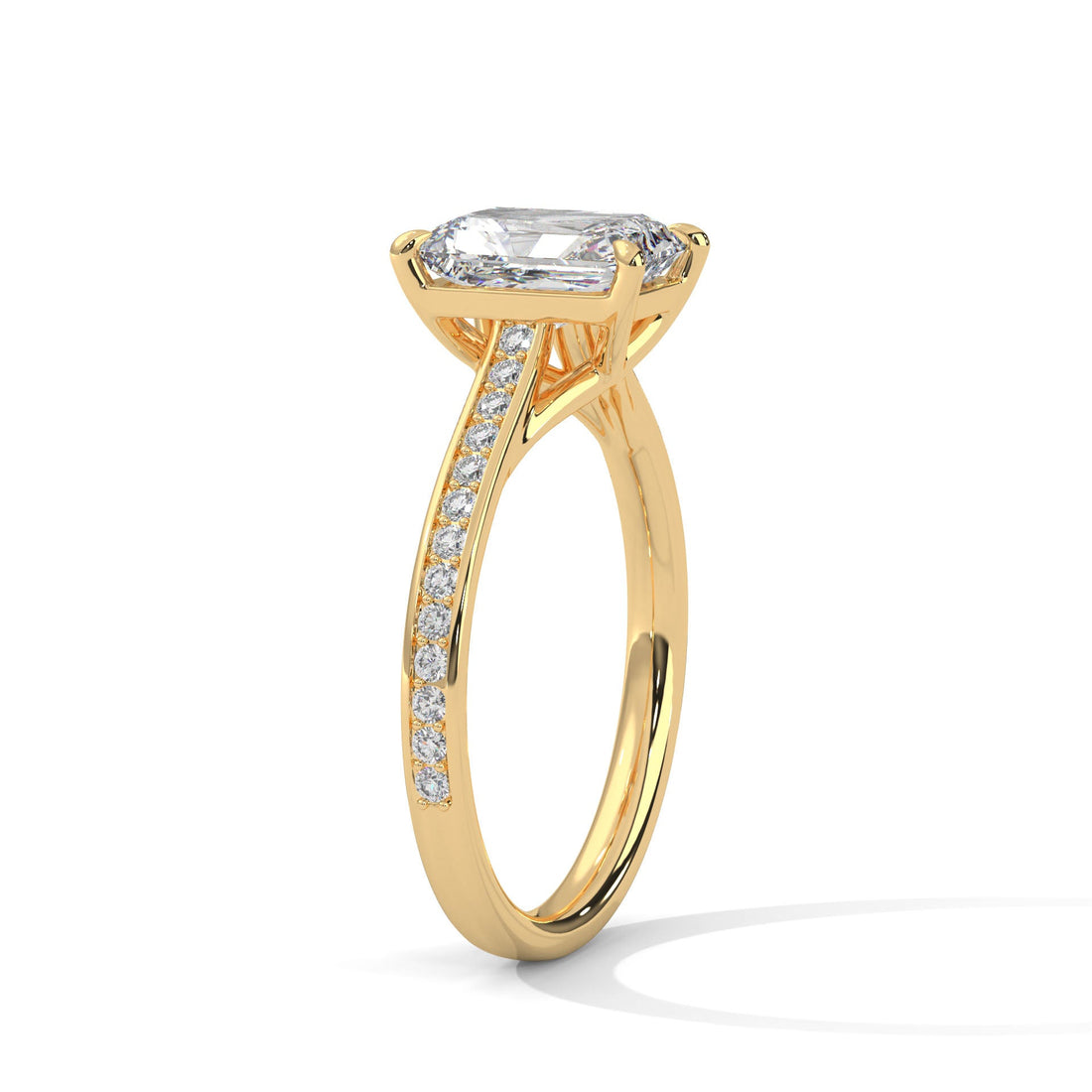 Brilliance 1.5CT Emerald Lab-Grown Diamond Engagement Ring | 1.71 CTW