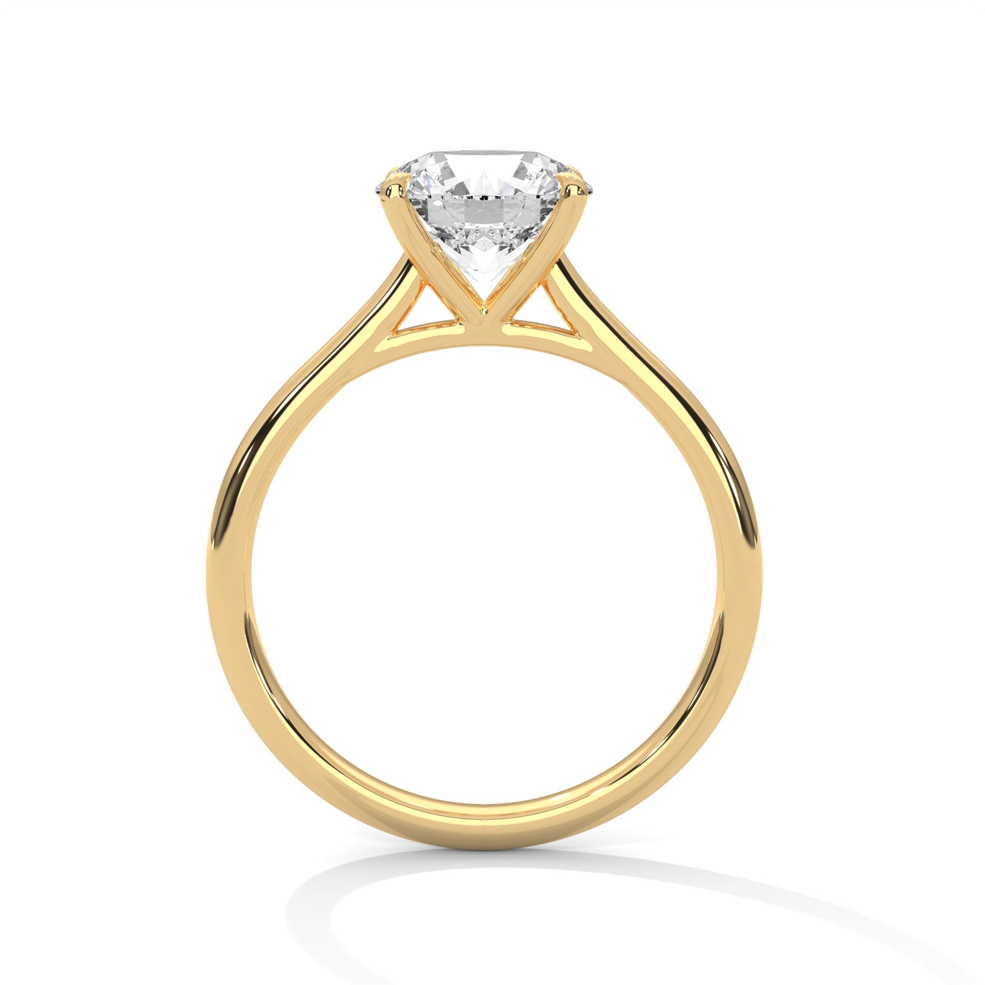 Timeless 1ct Round Lab-Grown Diamond Engagement Ring | E-VS1