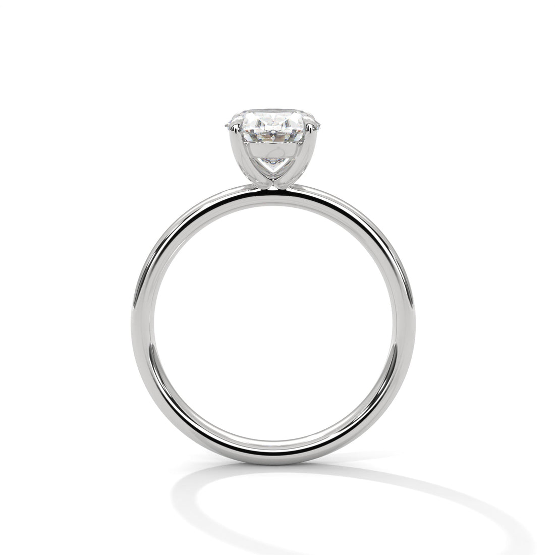 Oval 3ct Lab-Grown Diamond Solitaire Engagement Ring | 3 CTW