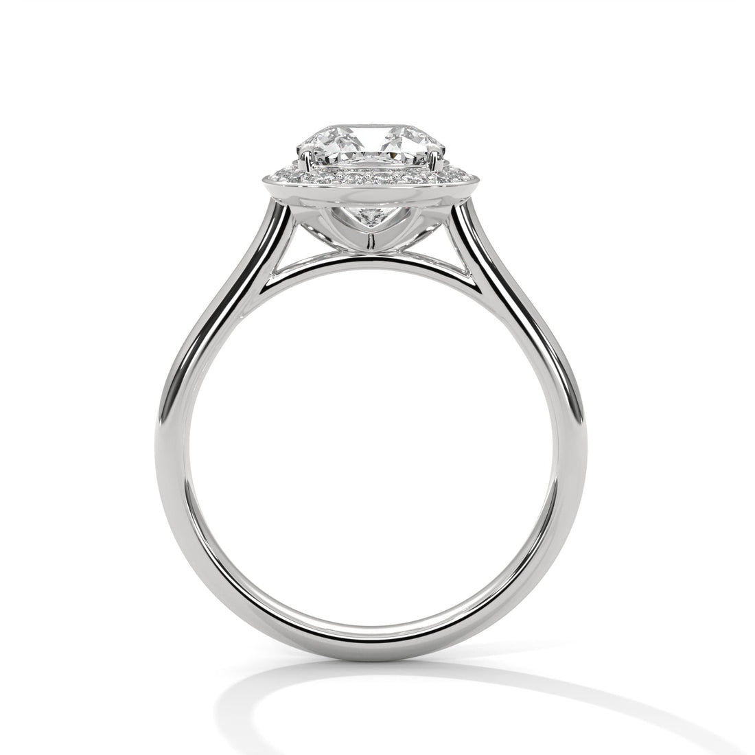 Halo Serenity 2.0ct Cushion Lab Diamond Engagement Ring | 2.16 CTW