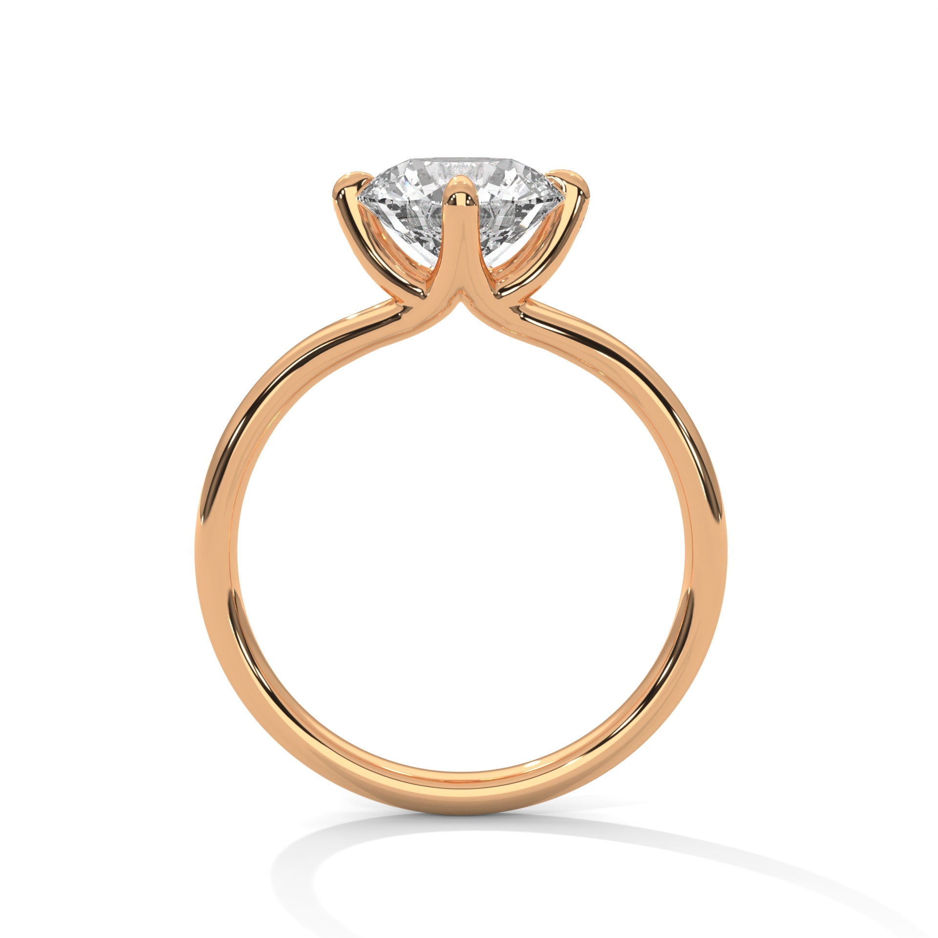Grace 1 CT Round-Cut Lab Grown Diamond Solitaire Ring | E-VS1