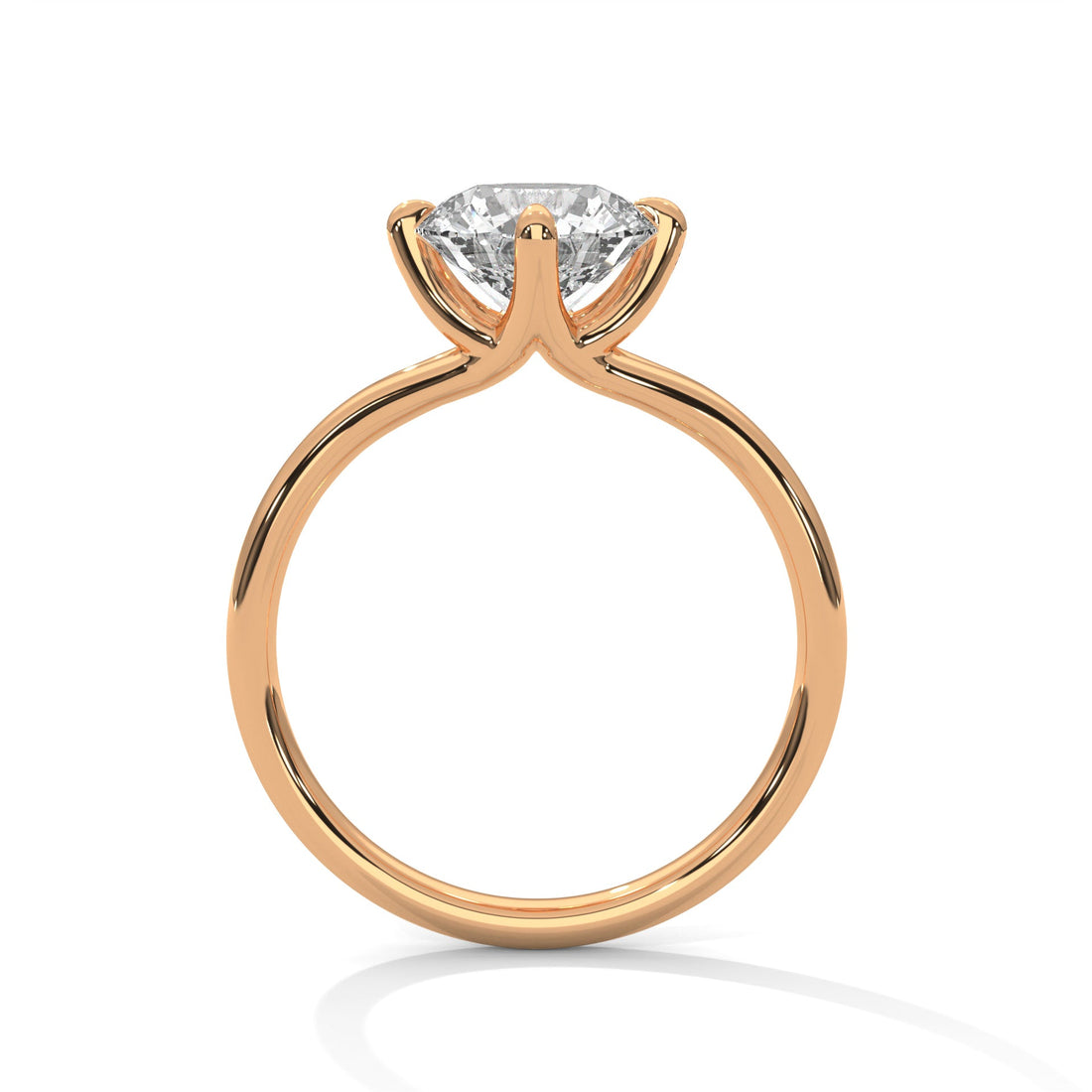 Grace 1 CT Round-Cut Lab Grown Diamond Solitaire Ring | E-VS1