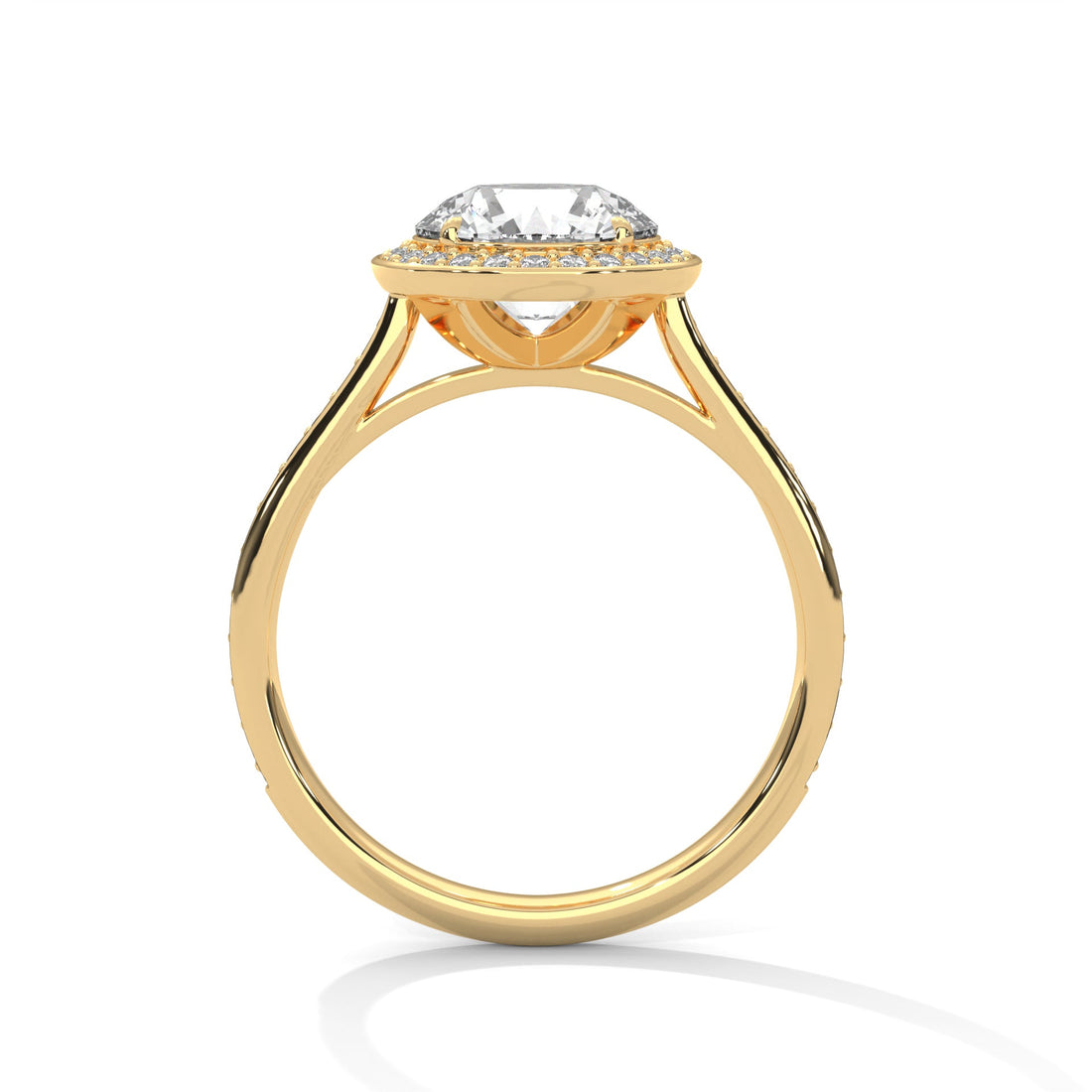 Ethereal Halo 2.0ct Round Lab Diamond Engagement Ring | 2.34 CTW