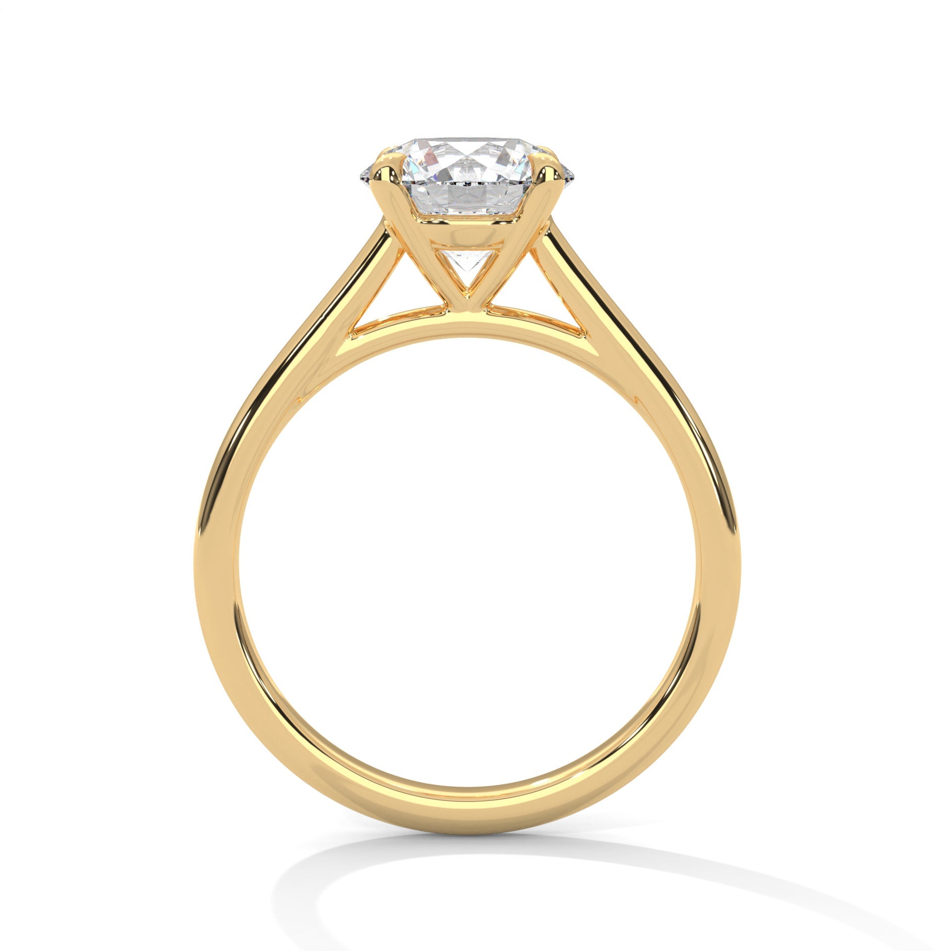 Classic Brilliance 1.5 CT Round-Cut Lab Grown Diamond Solitaire Ring
