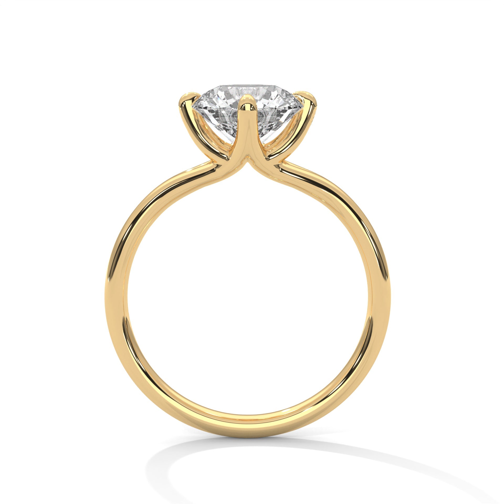 Grace 1 CT Round-Cut Lab Grown Diamond Solitaire Ring | E-VS1