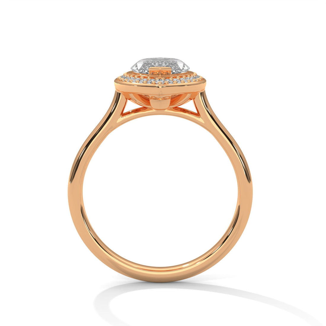 Marquise Halo Diamond Engagement Ring 2ct Lab-Grown Diamond (F VS1)