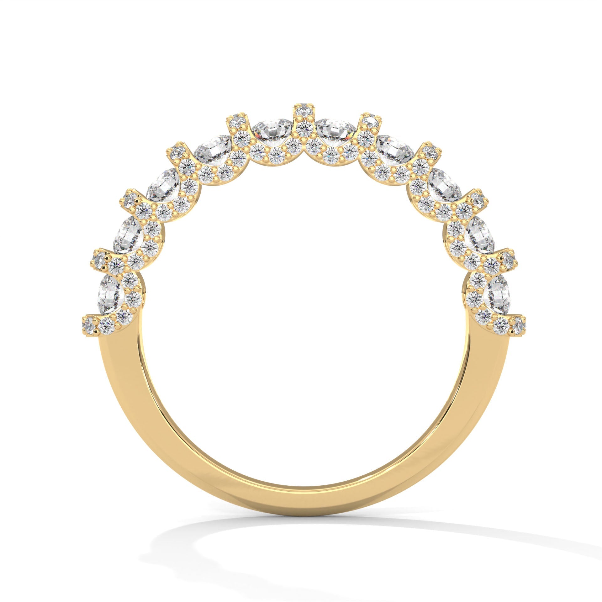 14K & 18K Gold Round Diamond Full-Eternity Band Ring | 1.27 CTW