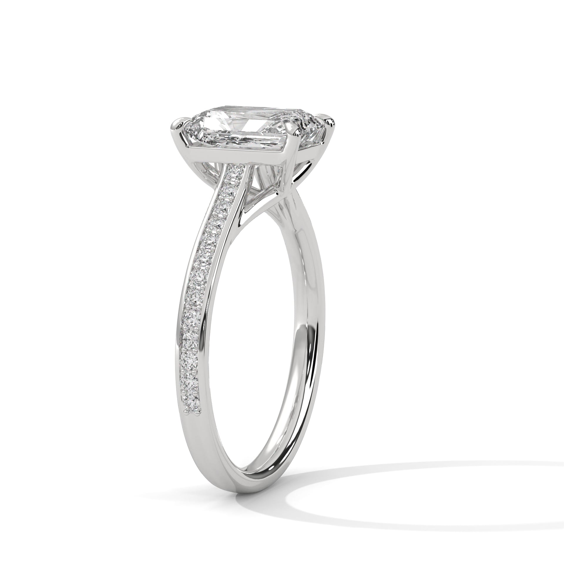 Brilliance 1.5CT Emerald Lab-Grown Diamond Engagement Ring | 1.71 CTW