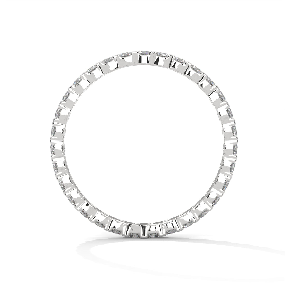 Endless Brilliance: Full-Eternity Round Diamond Gold Band | 1.09 CTW