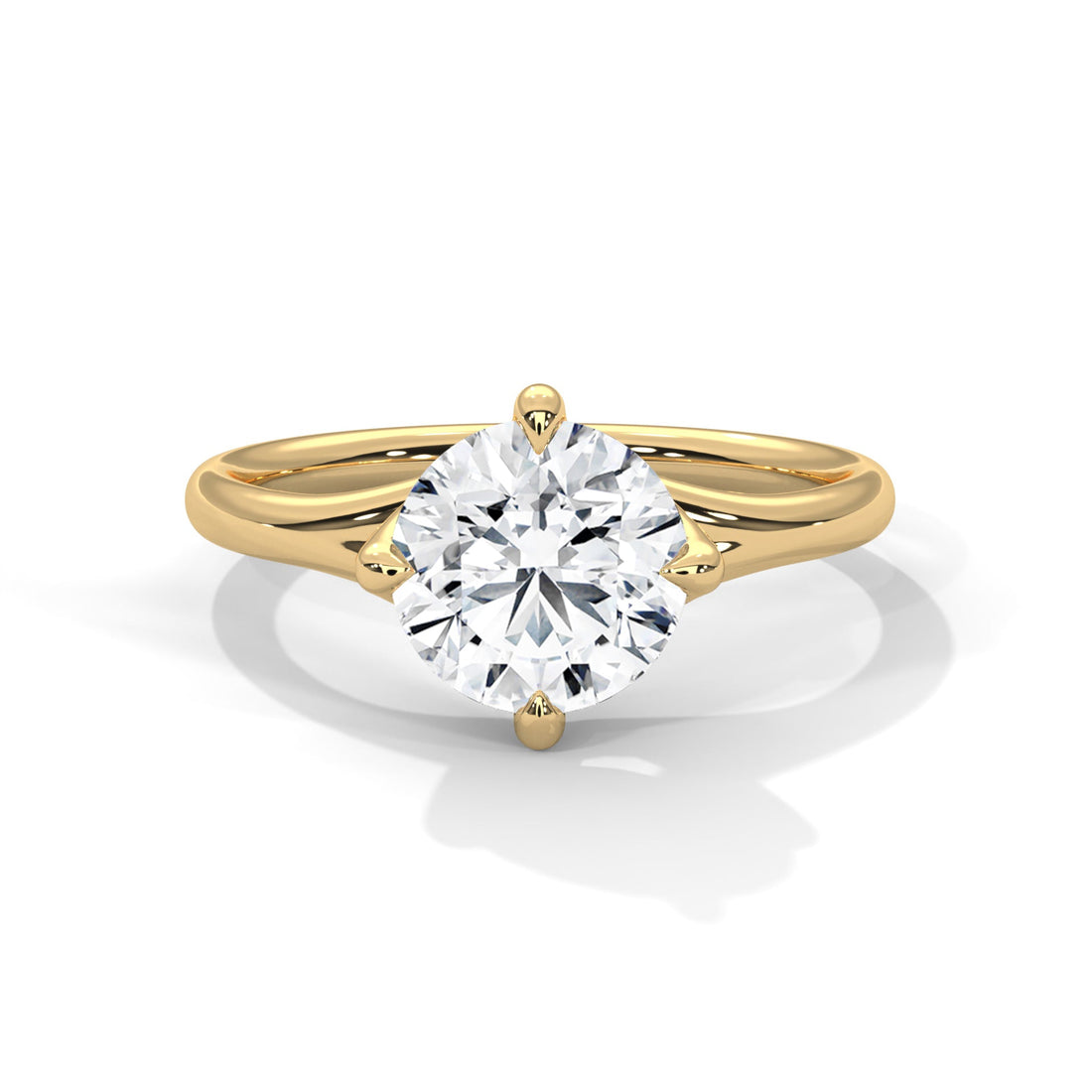Grace 1 CT Round-Cut Lab Grown Diamond Solitaire Ring | E-VS1