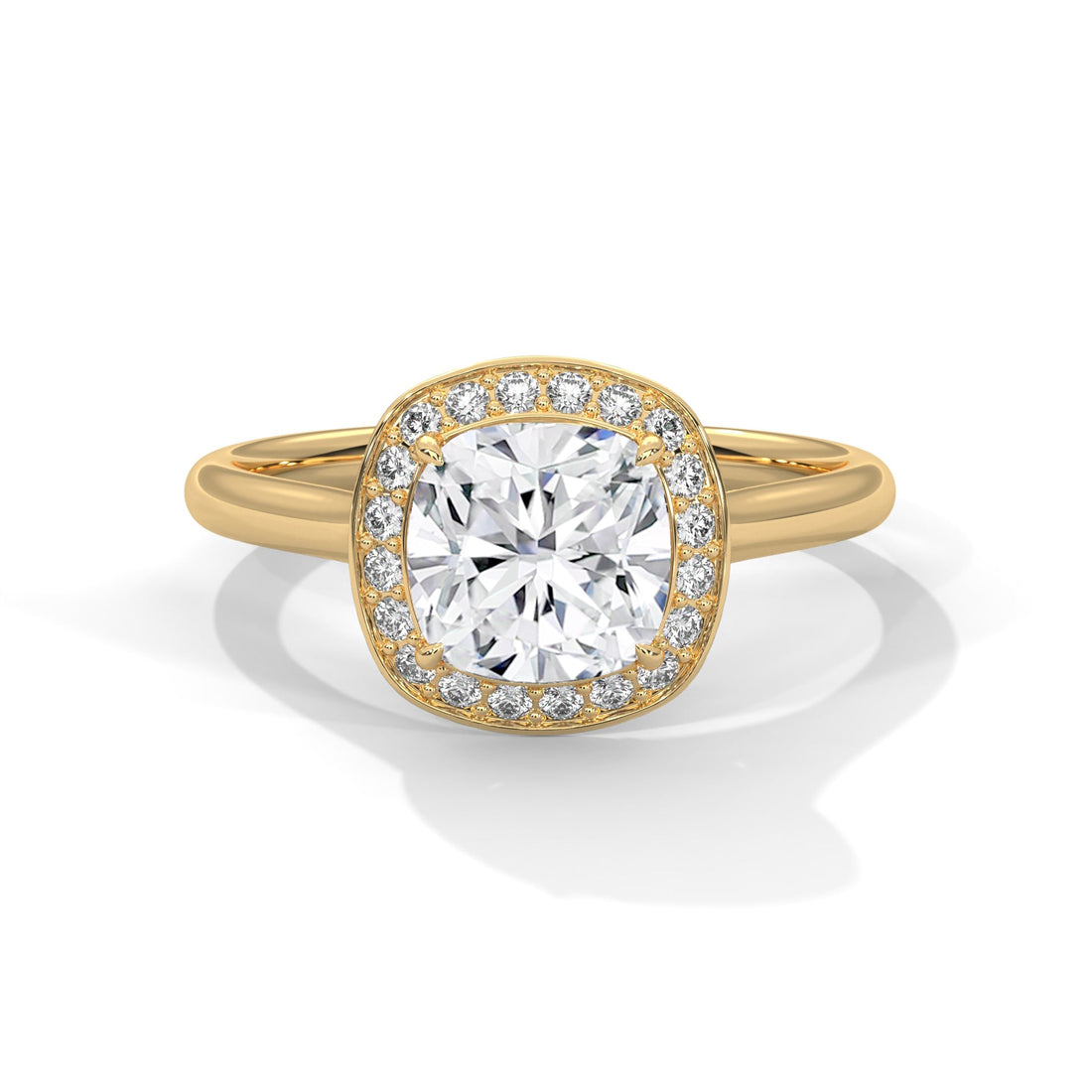 Velora Halo 1.5CT Cushion Lab-Grown Diamond Engagement Ring | 1.66 CTW