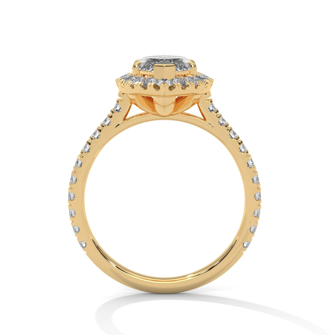 Vintage Halo 1.5 CT Marquise-Cut Lab Grown Diamond Ring | 2.22 CTW