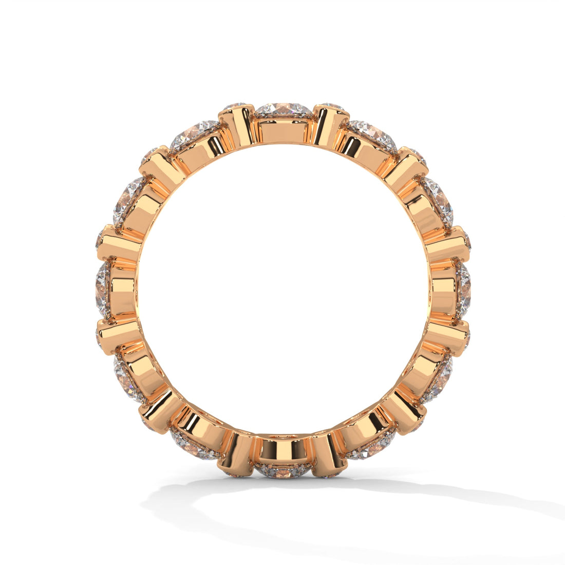 Celestial Radiance Round Diamond Full-Eternity Gold Band | 1.82 CTW