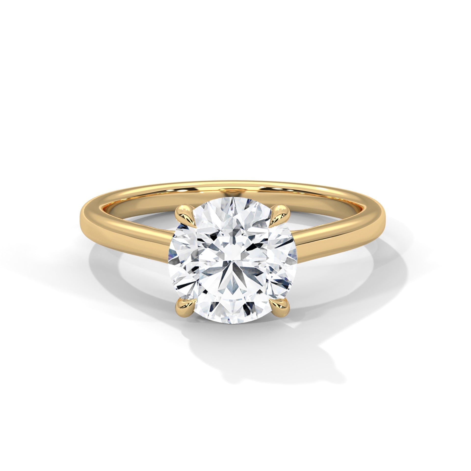 Classic Brilliance 1.5 CT Round-Cut Lab Grown Diamond Solitaire Ring