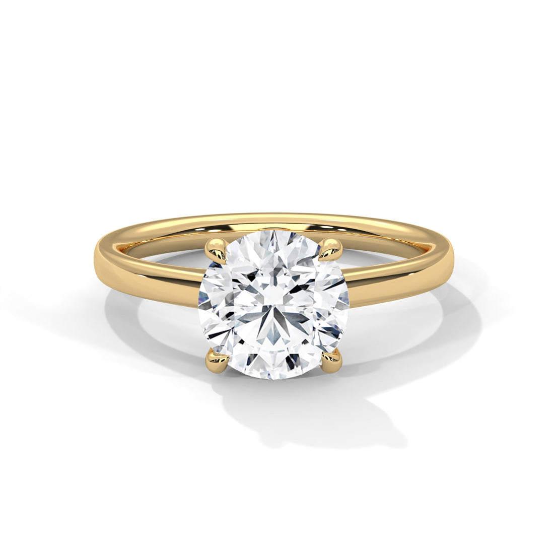 Timeless Glow 1 CT Round-Cut Lab Grown Diamond Solitaire Ring | E VS1