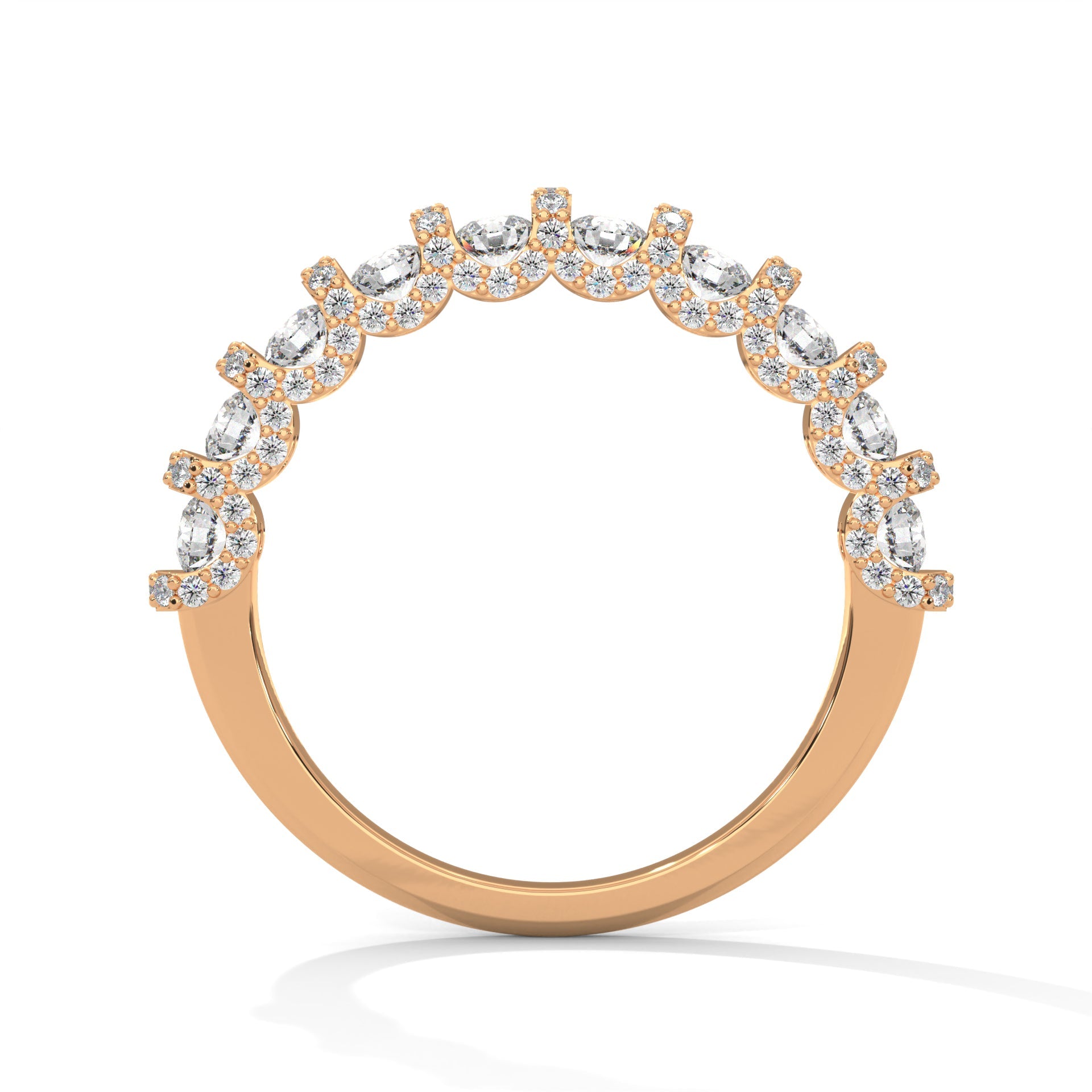 14K & 18K Gold Round Diamond Full-Eternity Band Ring | 1.27 CTW
