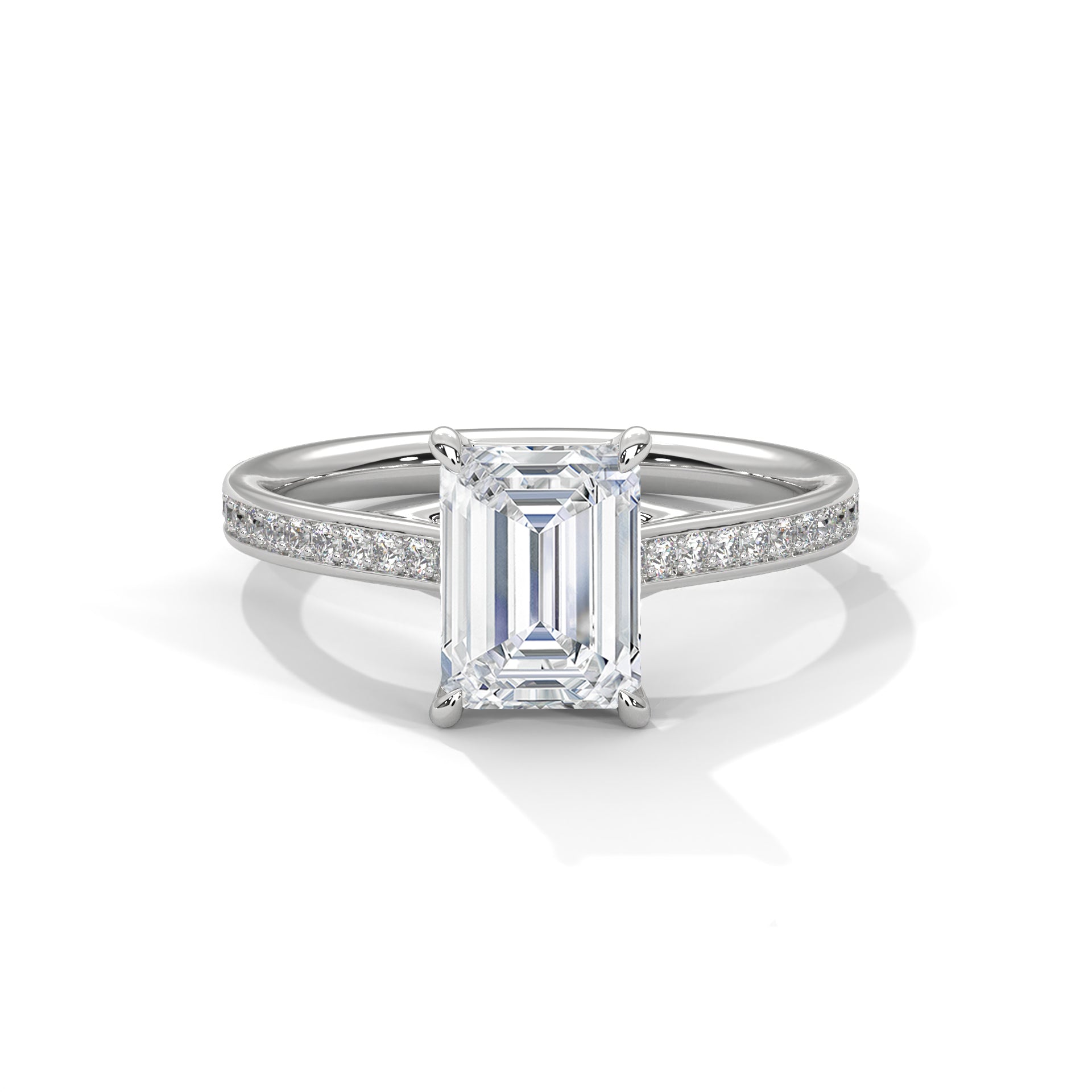 Imperial Glow 3CT Emerald Lab-Grown Diamond Engagement Ring | 3.21 CTW