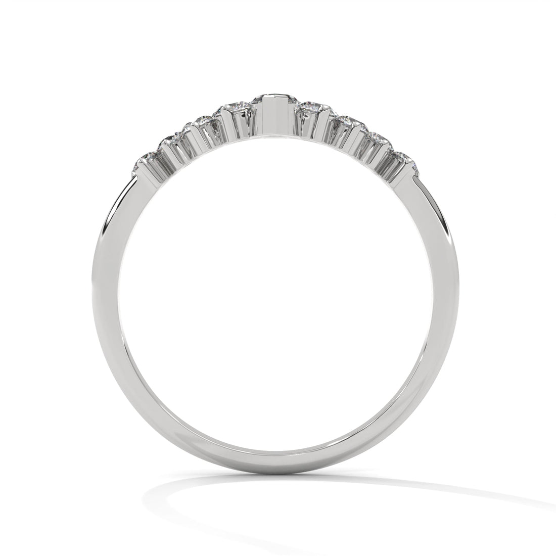 Celestial Marquise and Round Diamond Accent Gold Ring| 0.14 CTW