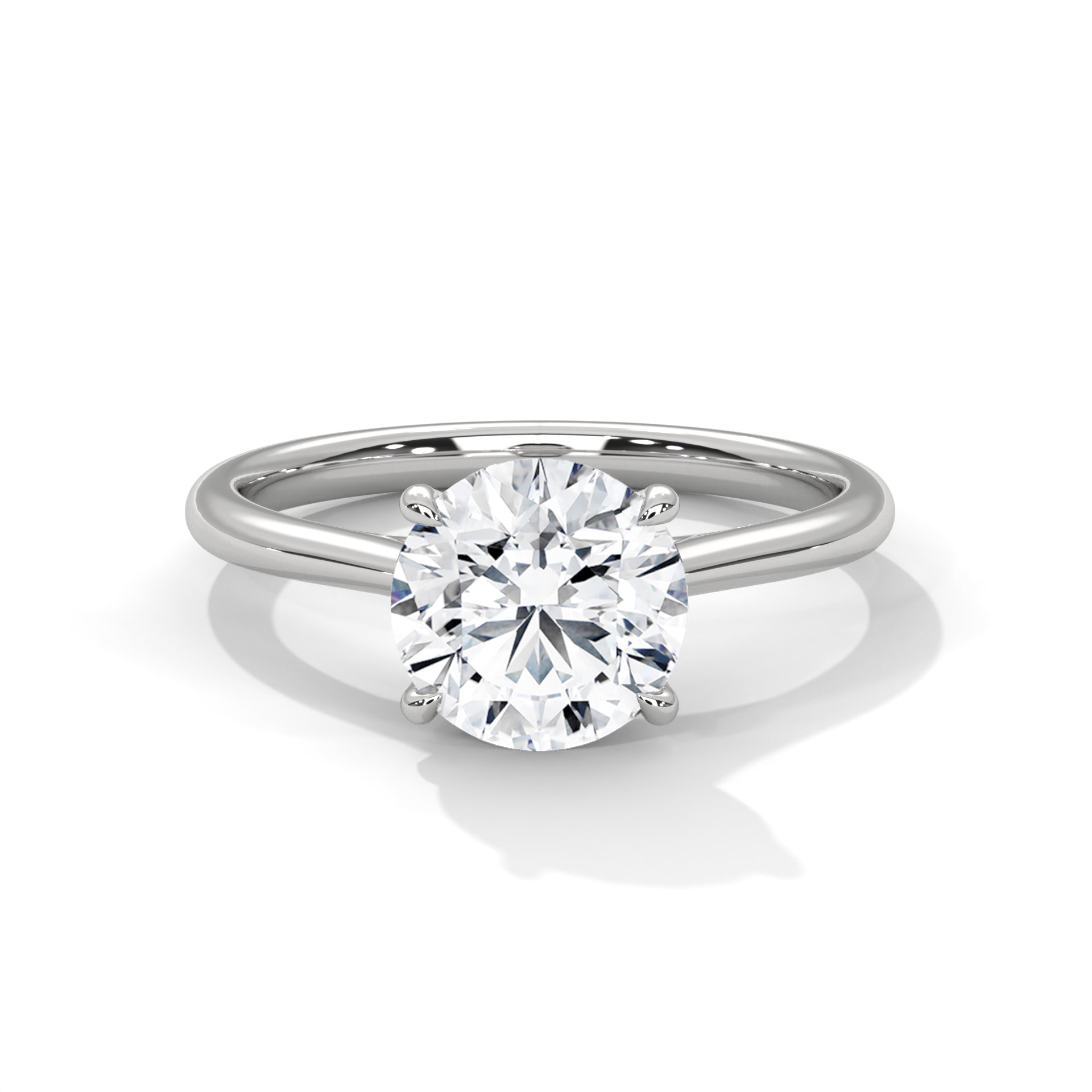 Timeless 1ct Round Lab-Grown Diamond Engagement Ring | E-VS1