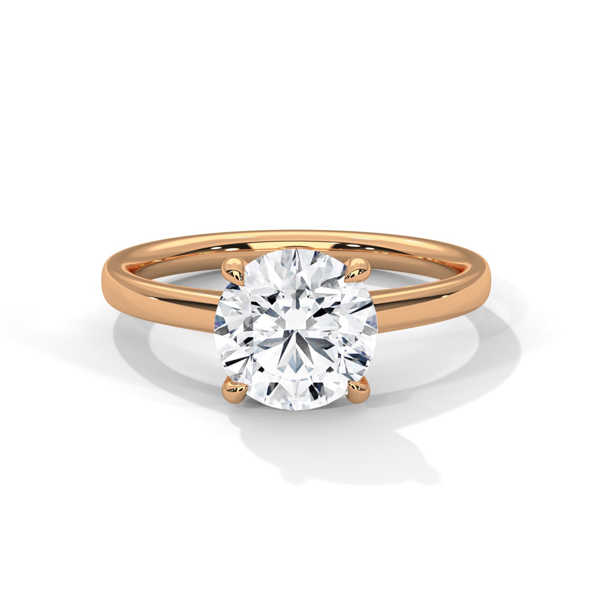 Pure Brilliance 1.5 CT Round-Cut Lab Grown Diamond Solitaire Ring | E VS1