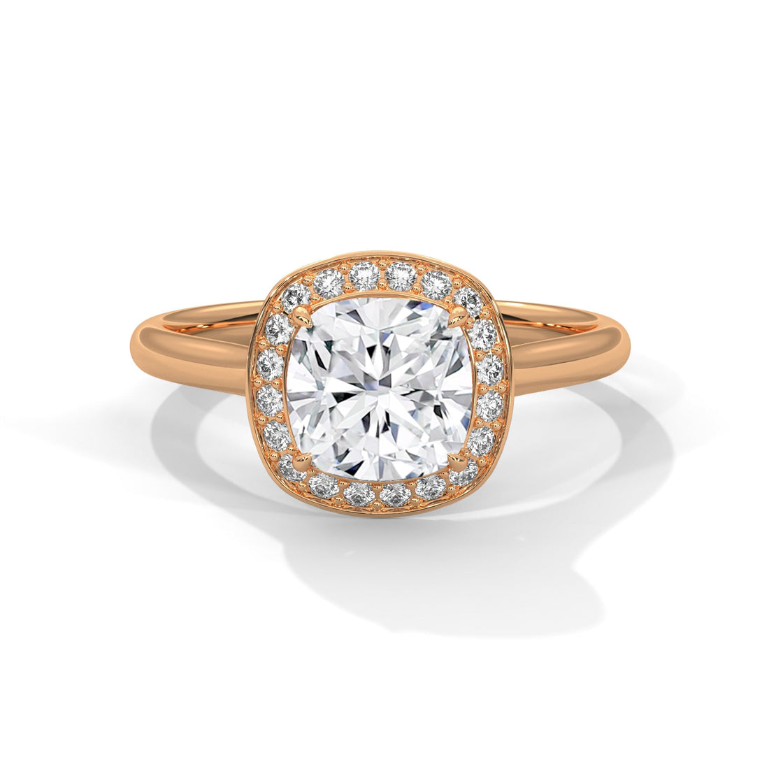 Velora Halo 1.5CT Cushion Lab-Grown Diamond Engagement Ring | 1.66 CTW