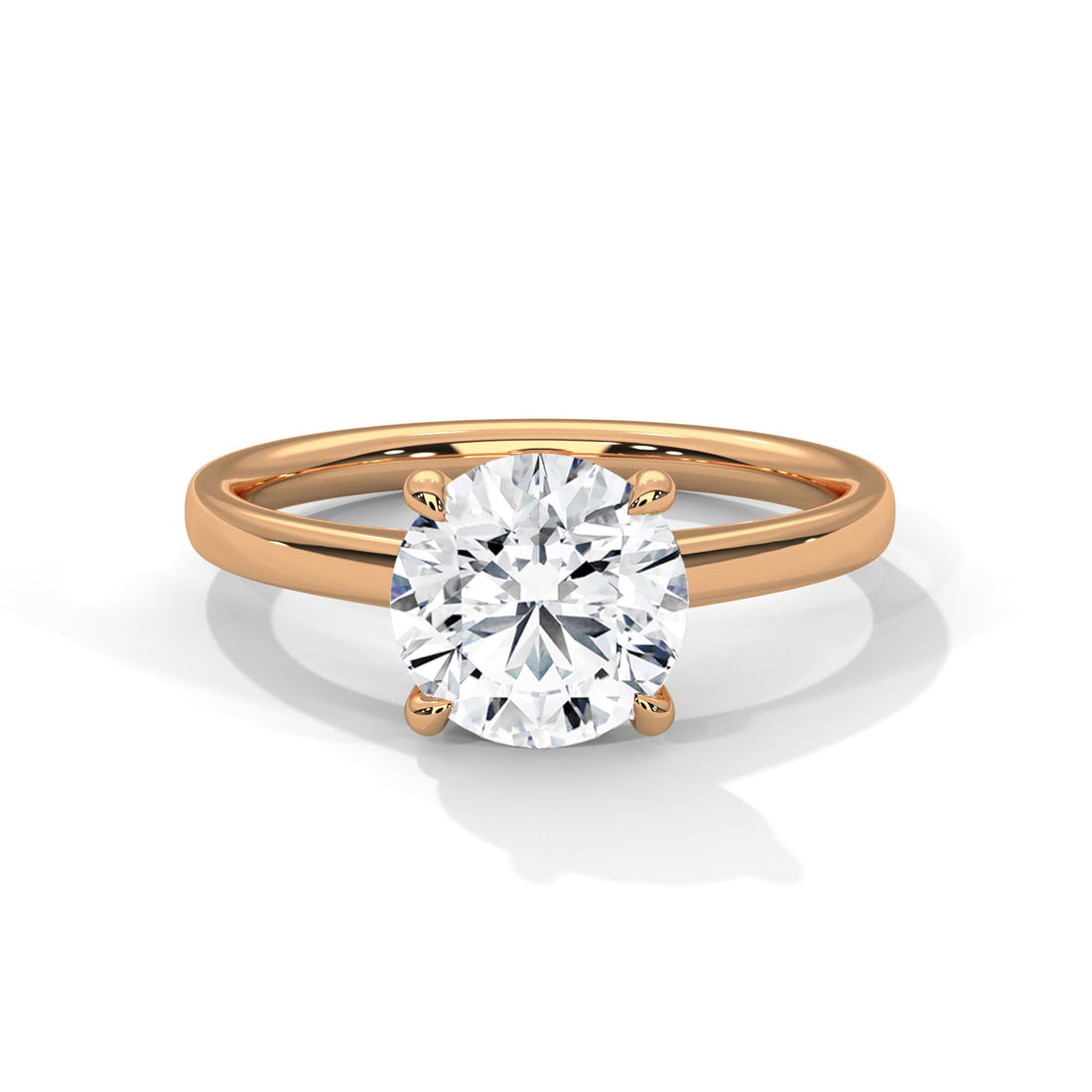 Timeless Glow 1 CT Round-Cut Lab Grown Diamond Solitaire Ring | E VS1